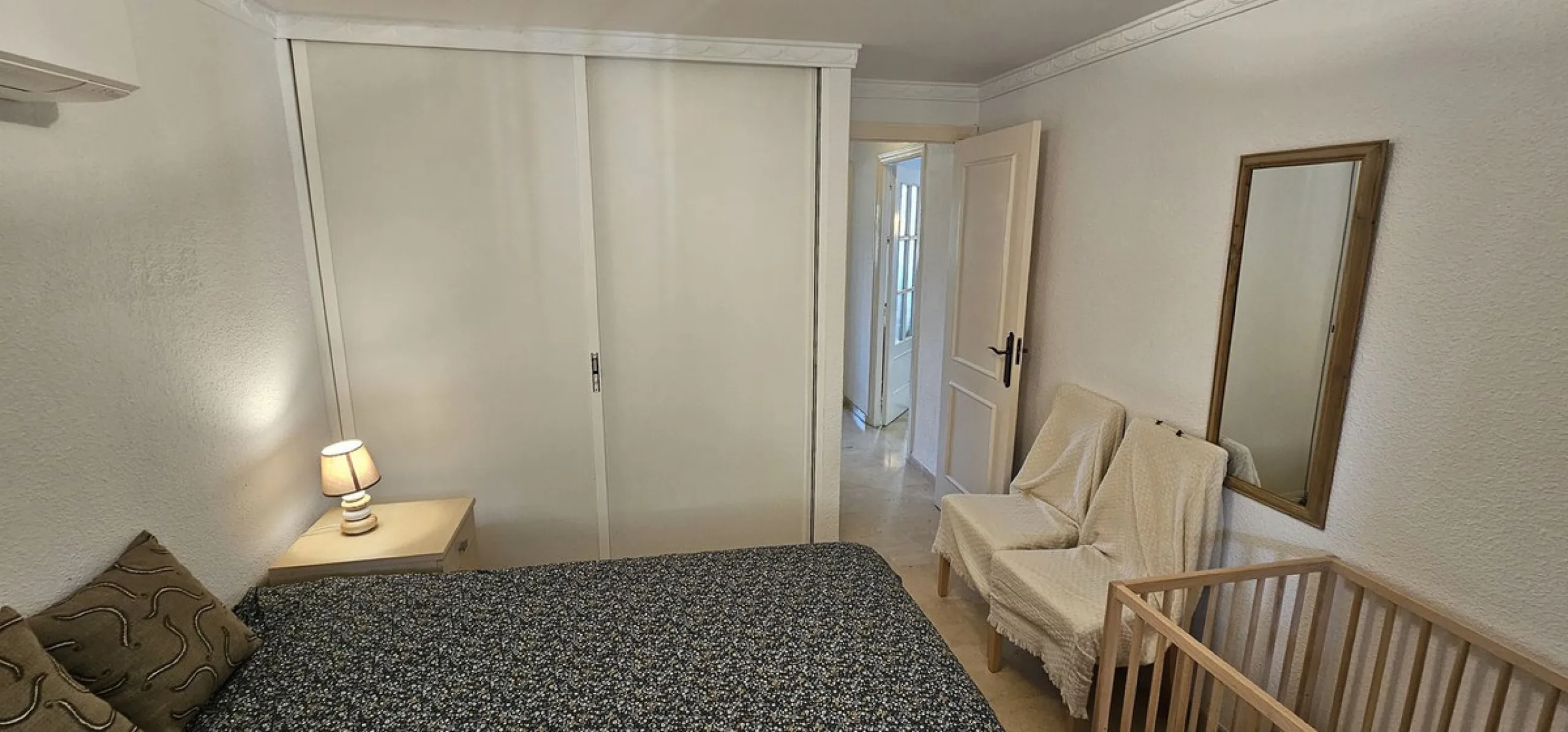 It is located in a beautiful residential area close to everything. The property has very well maintained gardens and a communal swimming pool. The beach, restaurants, supermarkets… All amenities are within walking distance.