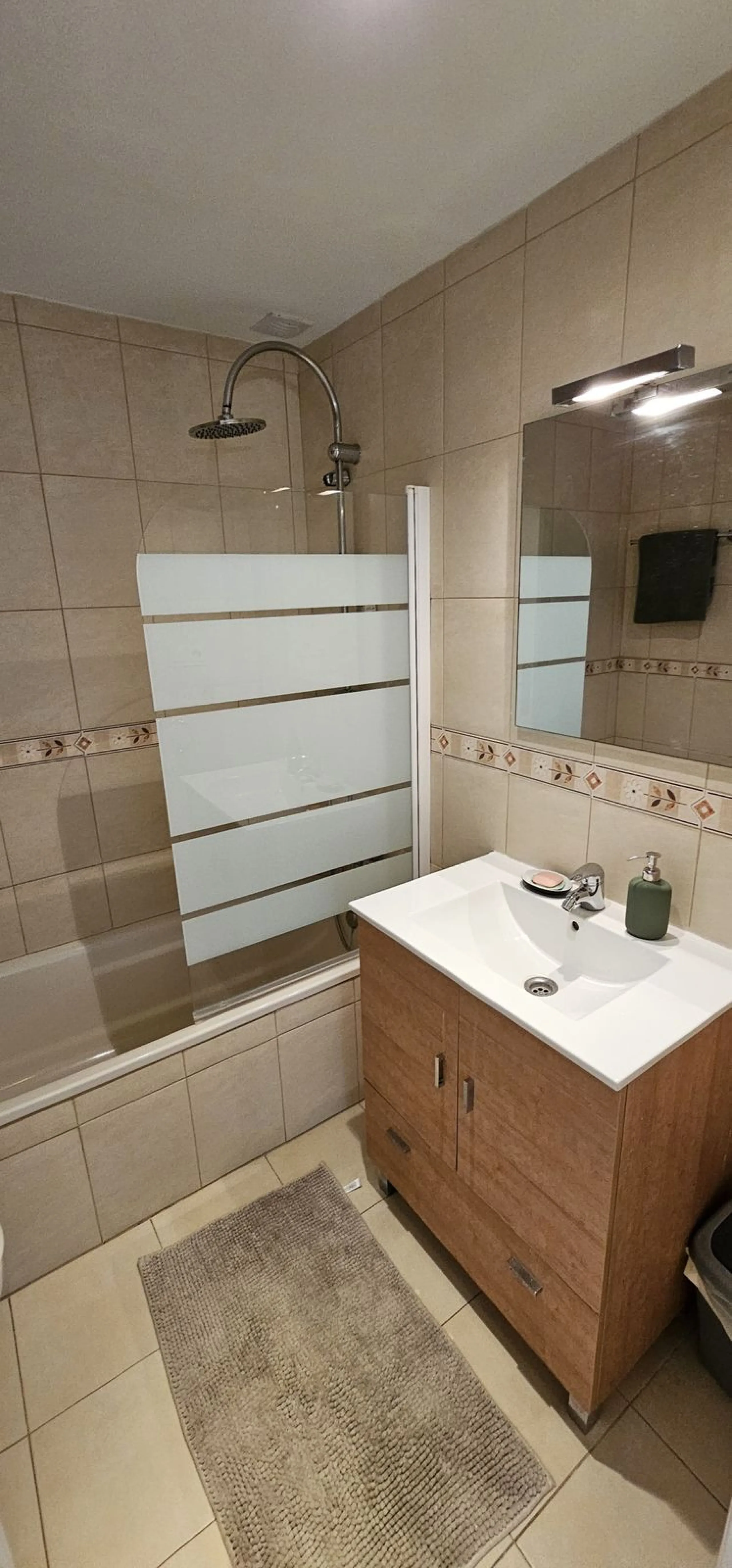 It is located in a beautiful residential area close to everything. The property has very well maintained gardens and a communal swimming pool. The beach, restaurants, supermarkets… All amenities are within walking distance.