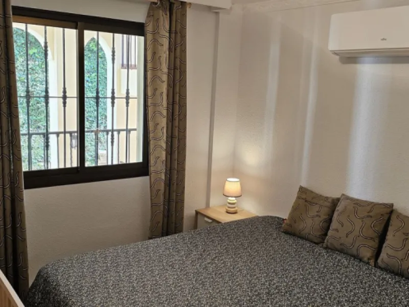 It is located in a beautiful residential area close to everything. The property has very well maintained gardens and a communal swimming pool. The beach, restaurants, supermarkets… All amenities are within walking distance.