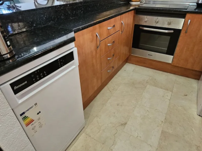 It is located in a beautiful residential area close to everything. The property has very well maintained gardens and a communal swimming pool. The beach, restaurants, supermarkets… All amenities are within walking distance.