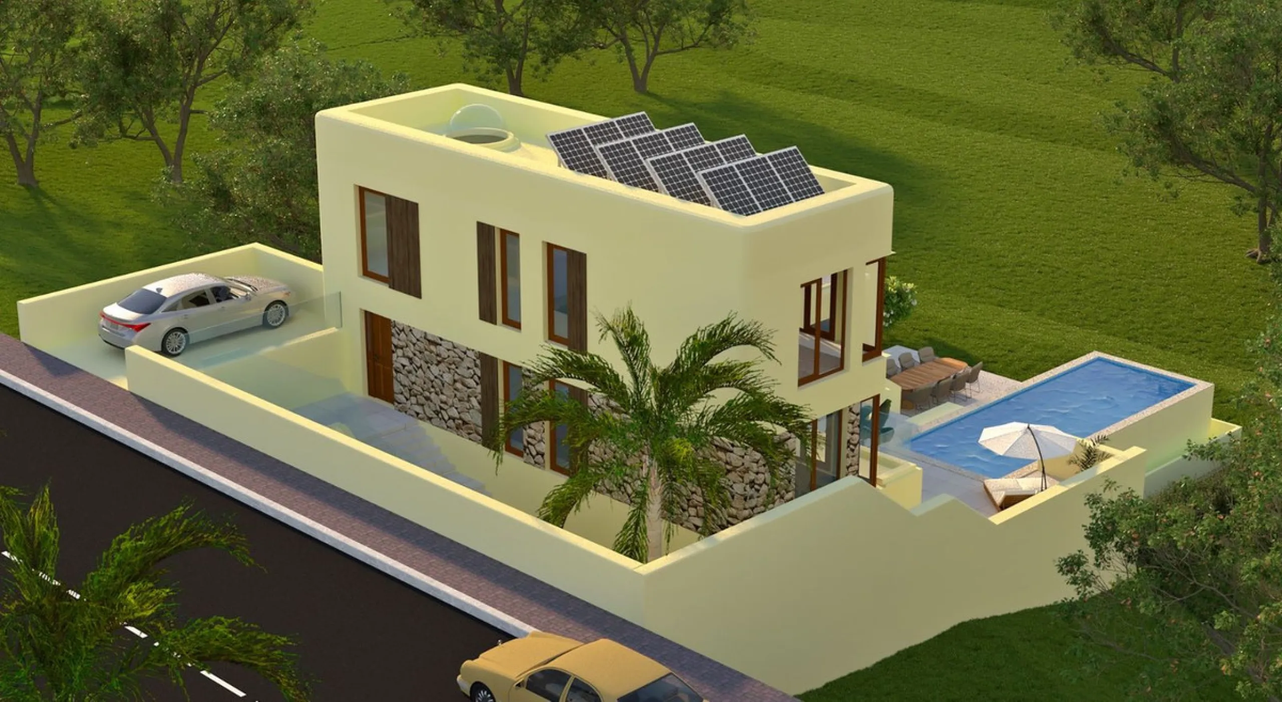 House - Detached Villa в продаже в Estepona, Málaga. В доме 4 спален и 3 ванных комнат. Площадь дома 190 м². Площадь участка 640 м²