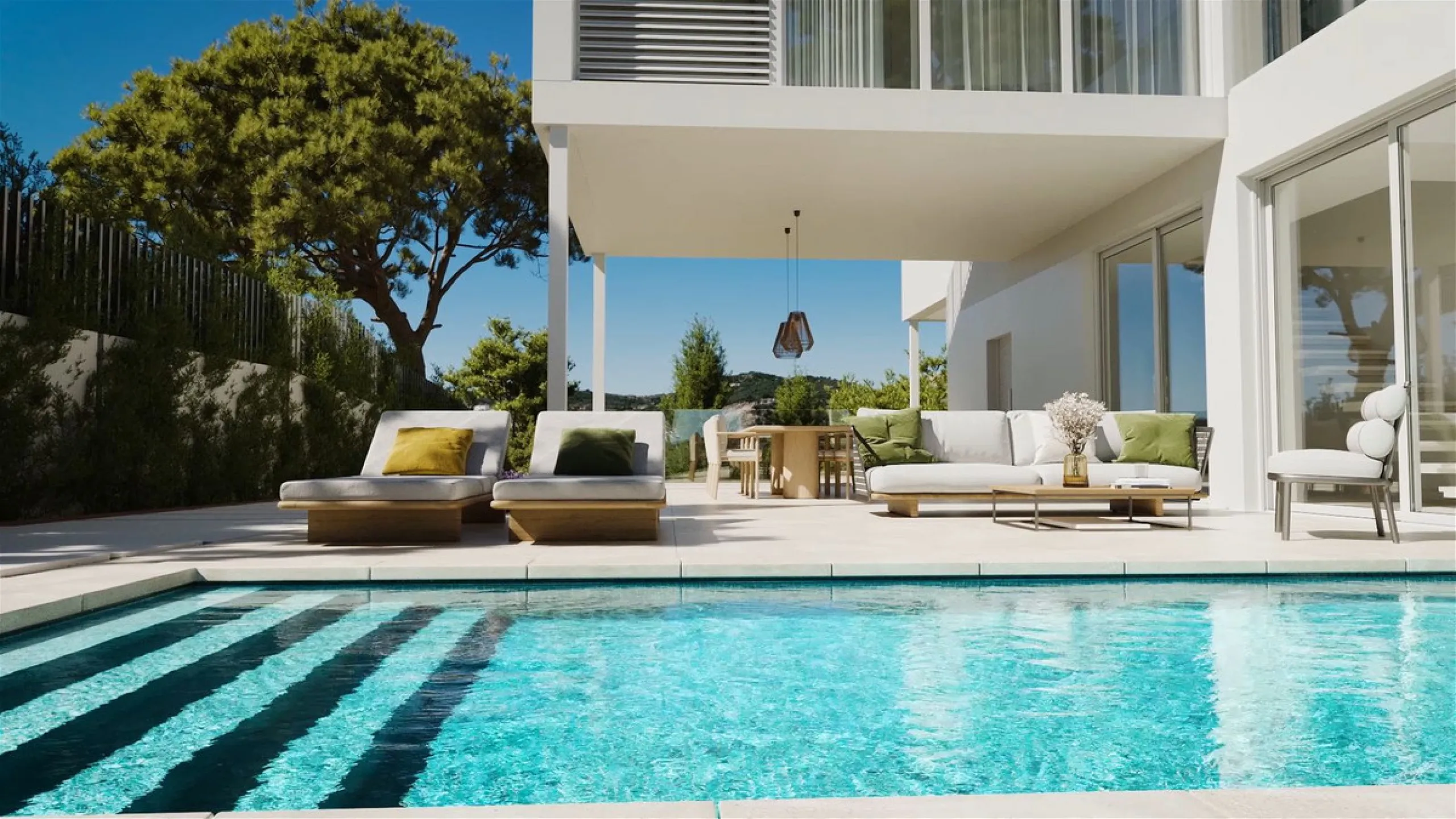 This project has already obtained a license, and construction is set to begin immediately. This exclusive luxury villa, located in the prestigious enclave of Valle Romano in Estepona, embodies the essence of modern design and sophistication in a privilege