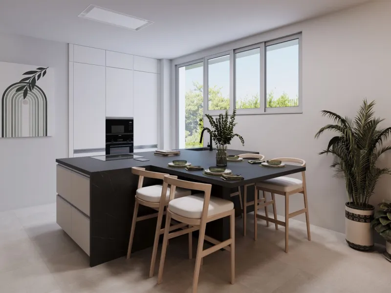 This project has already obtained a license, and construction is set to begin immediately. This exclusive luxury villa, located in the prestigious enclave of Valle Romano in Estepona, embodies the essence of modern design and sophistication in a privilege
