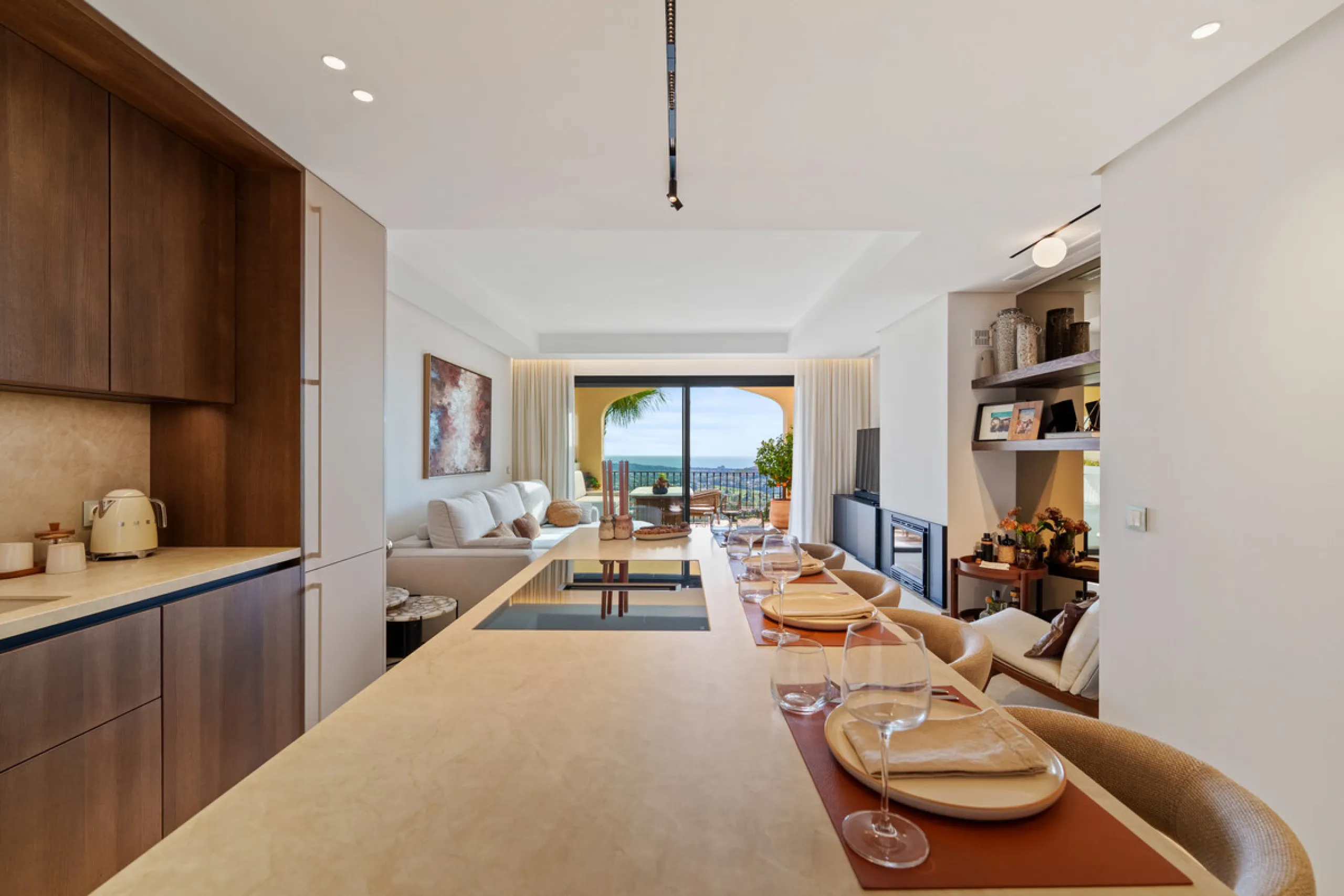 Discover the epitome of luxury living with this exceptional penthouse in Buenavista, La Quinta, perfectly situated to enjoy panoramic views of the sea, mountains and surrounding golf greens. This prime residence features terraces designed for all-season u