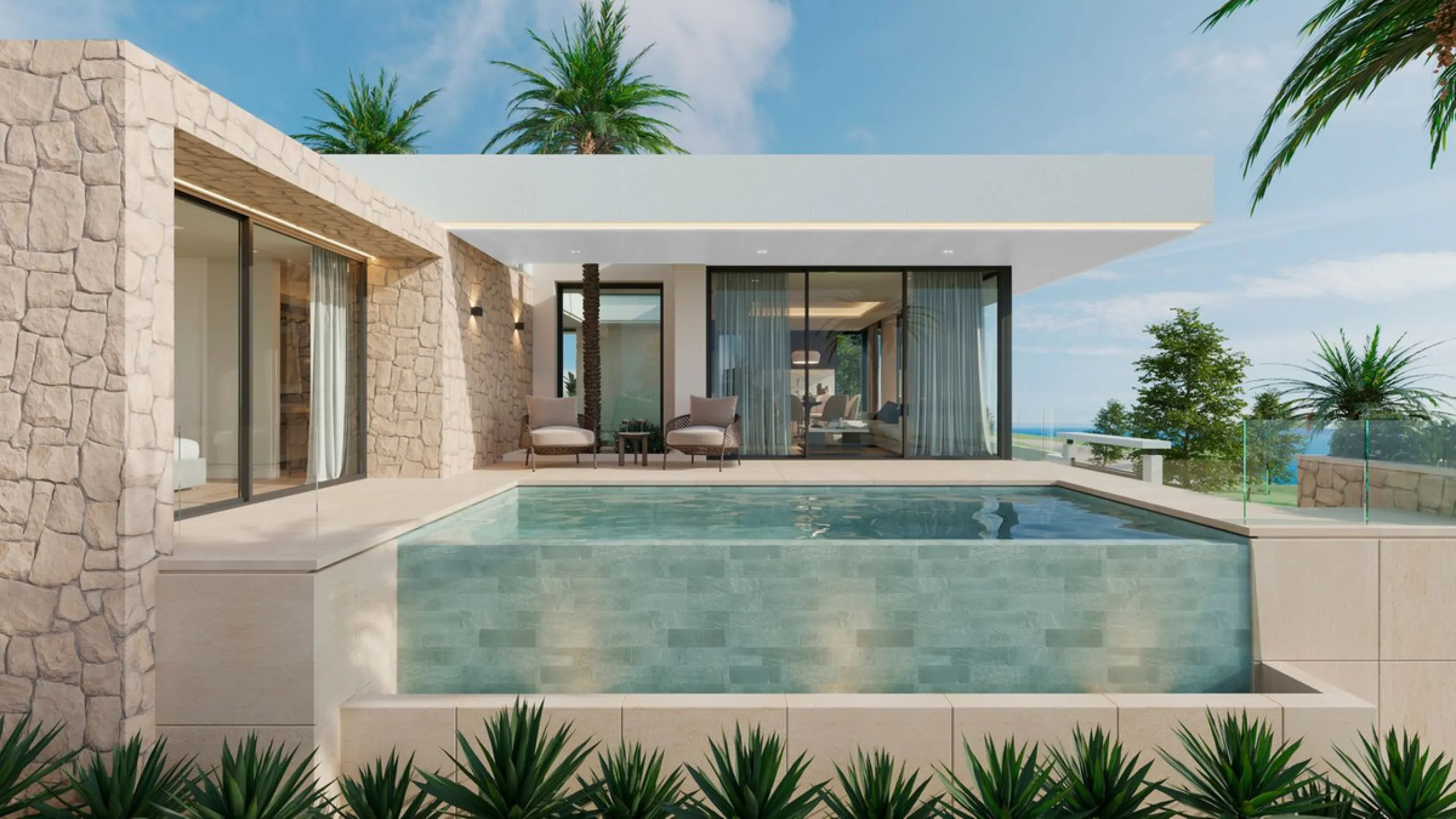 Detached Villa Under Construction in Estepona golf .Costa del Sol.
