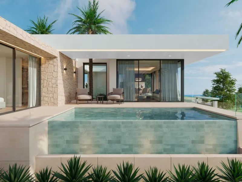 Detached Villa Under Construction in Estepona golf .Costa del Sol.