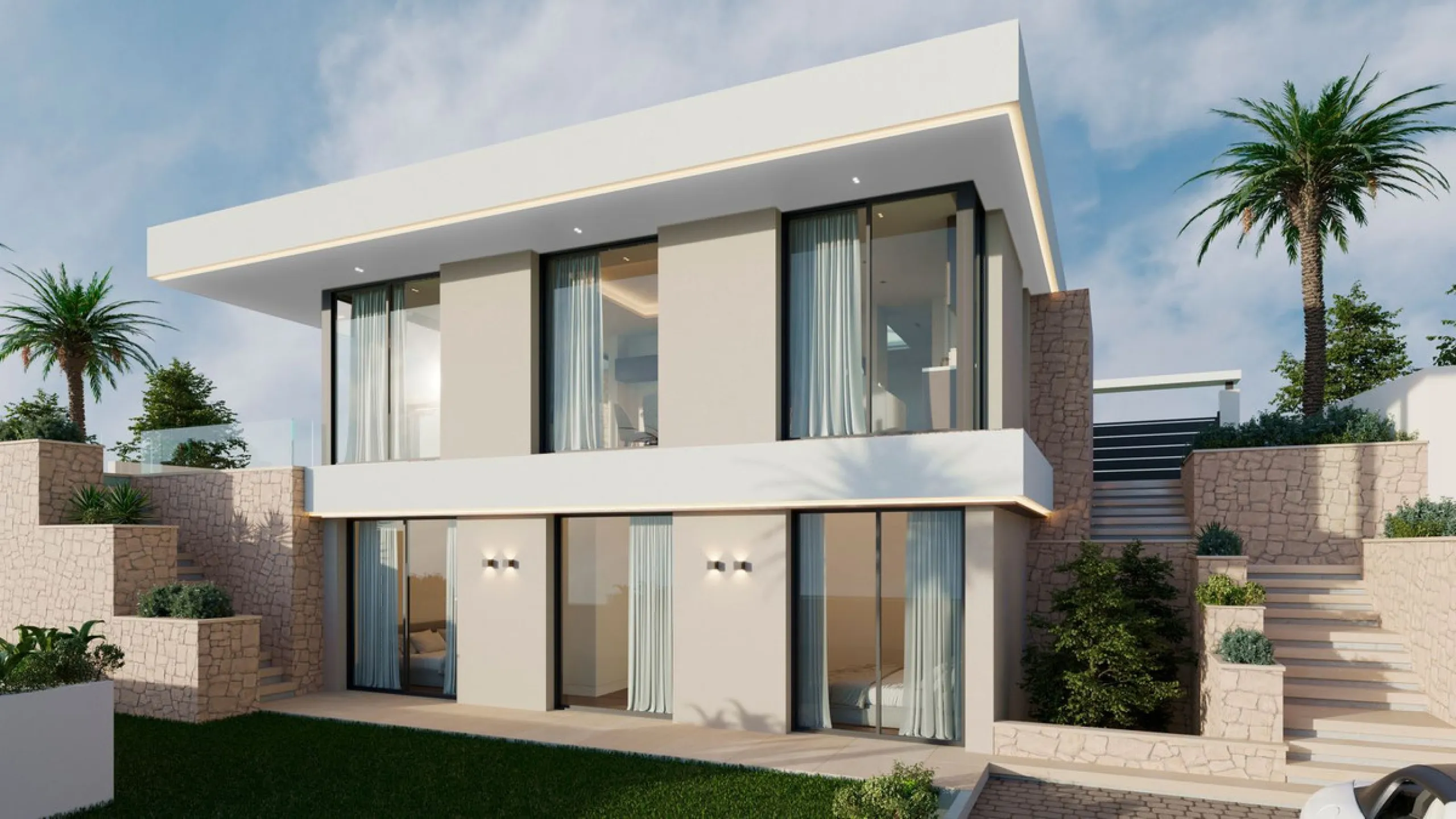 Detached Villa Under Construction in Estepona golf .Costa del Sol.