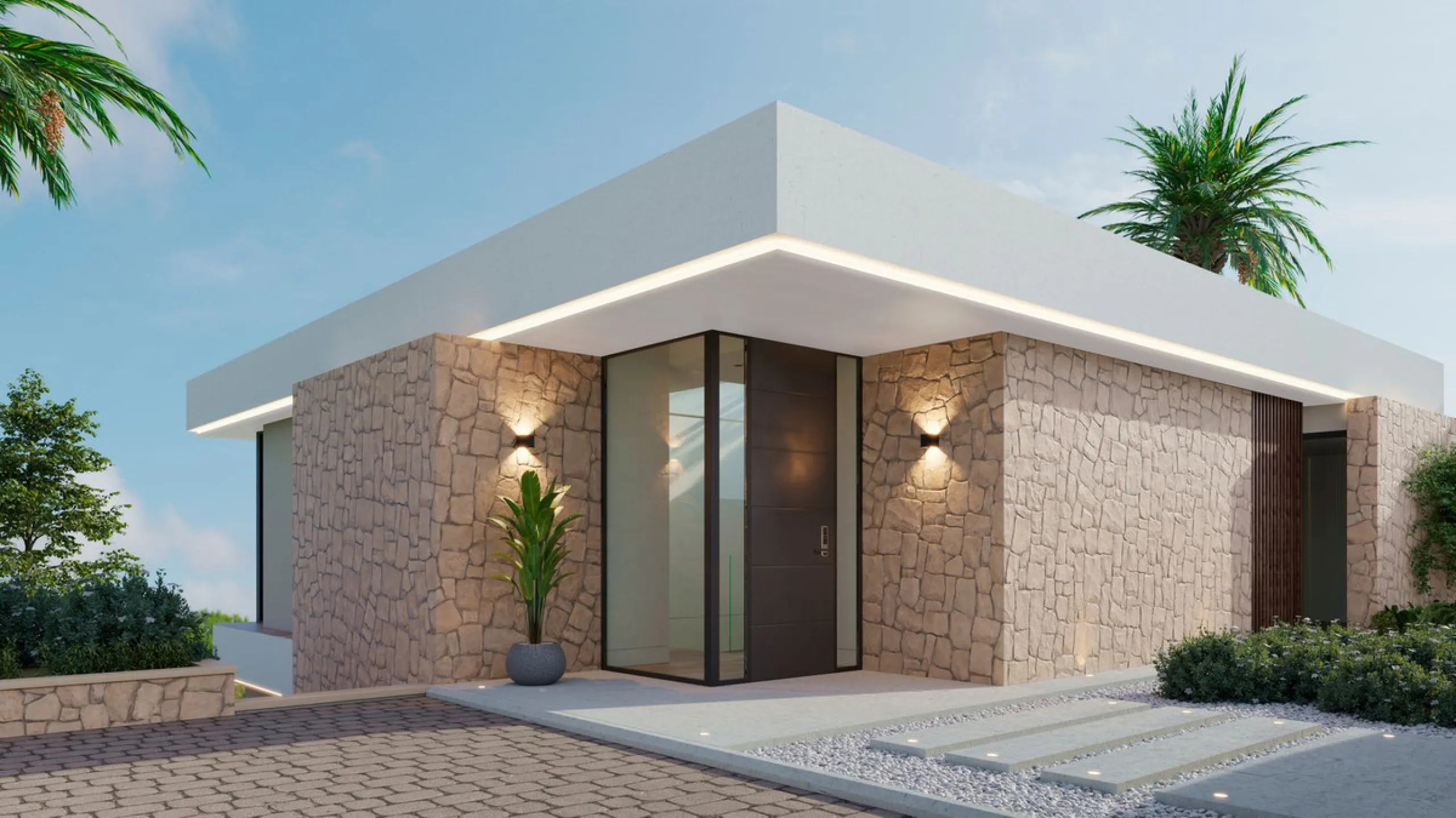 Detached Villa Under Construction in Estepona golf .Costa del Sol.