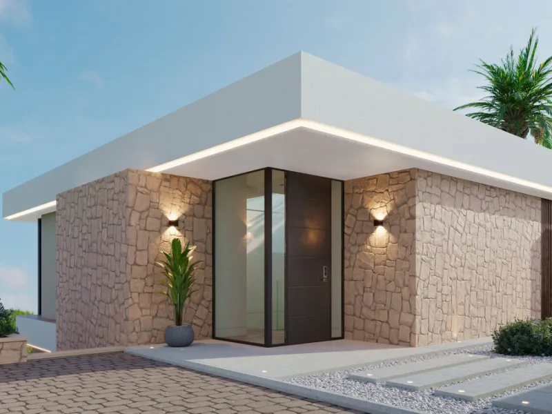 Detached Villa Under Construction in Estepona golf .Costa del Sol.