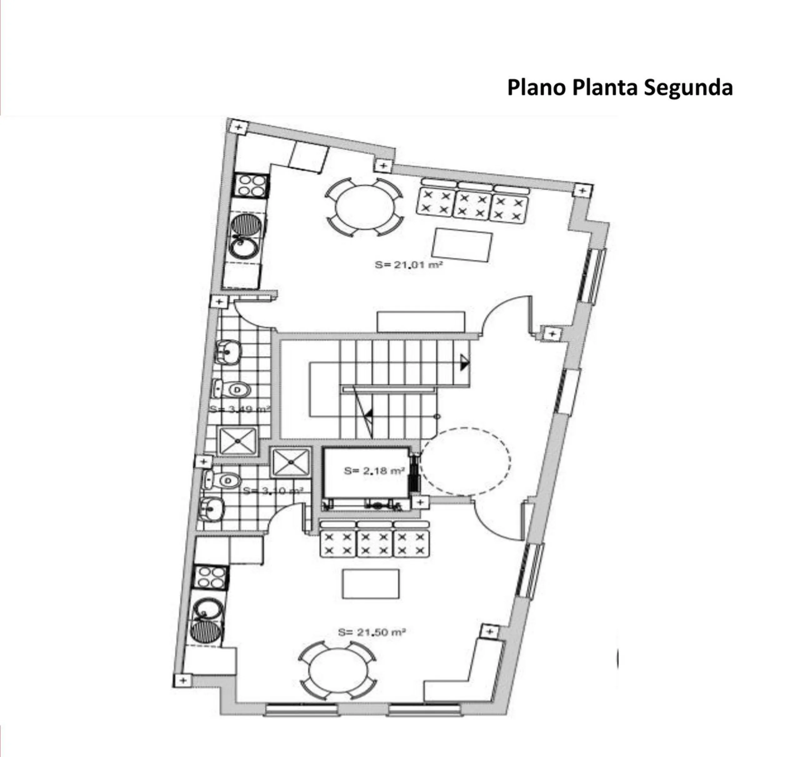 Building with 6 furnished studios located in the center of Malaga.