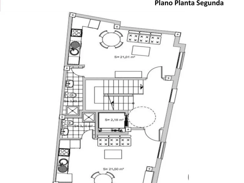Building with 6 furnished studios located in the center of Malaga.