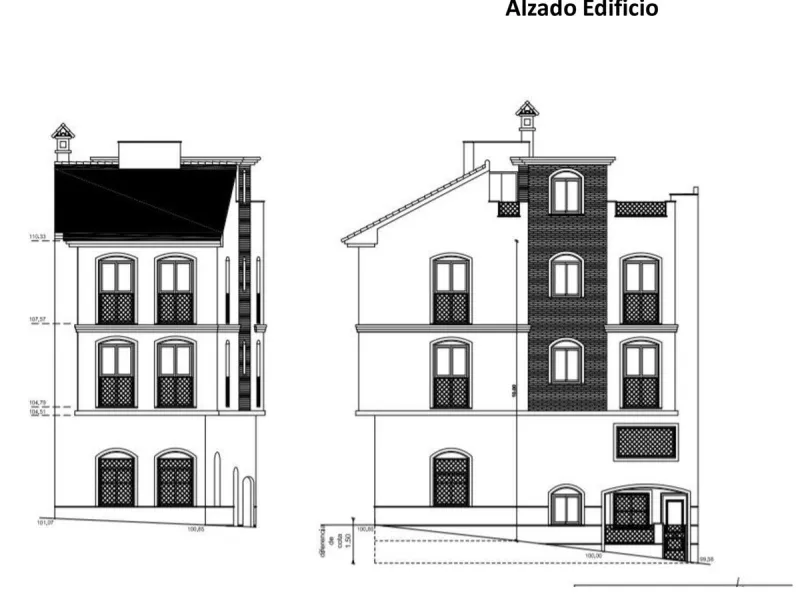 Building with 6 furnished studios located in the center of Malaga.
