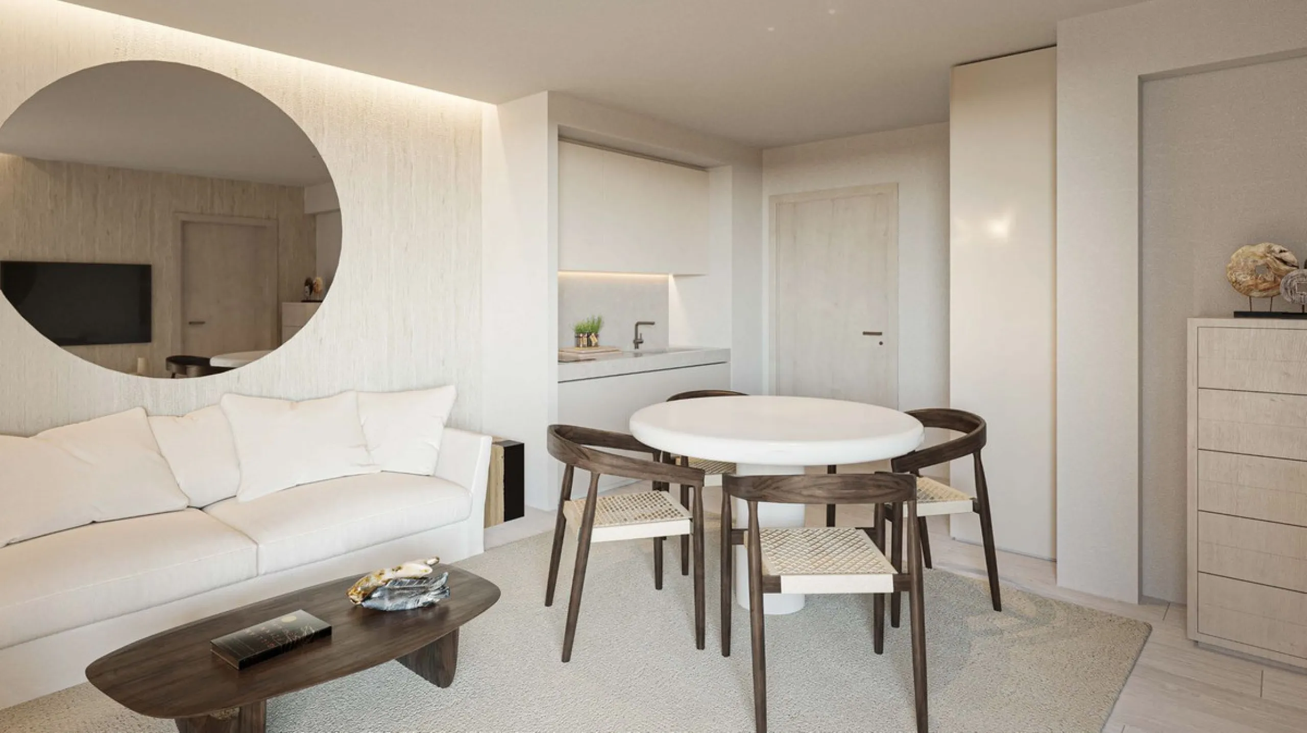 Presenting an extraordinary new construction on the beachfront of Estepona, this south-facing masterpiece epitomizes luxury and elegance. Bathed in natural light throughout the day, this 1 bedroom 1 bathroom apartment offers sweeping, unobstructed views o