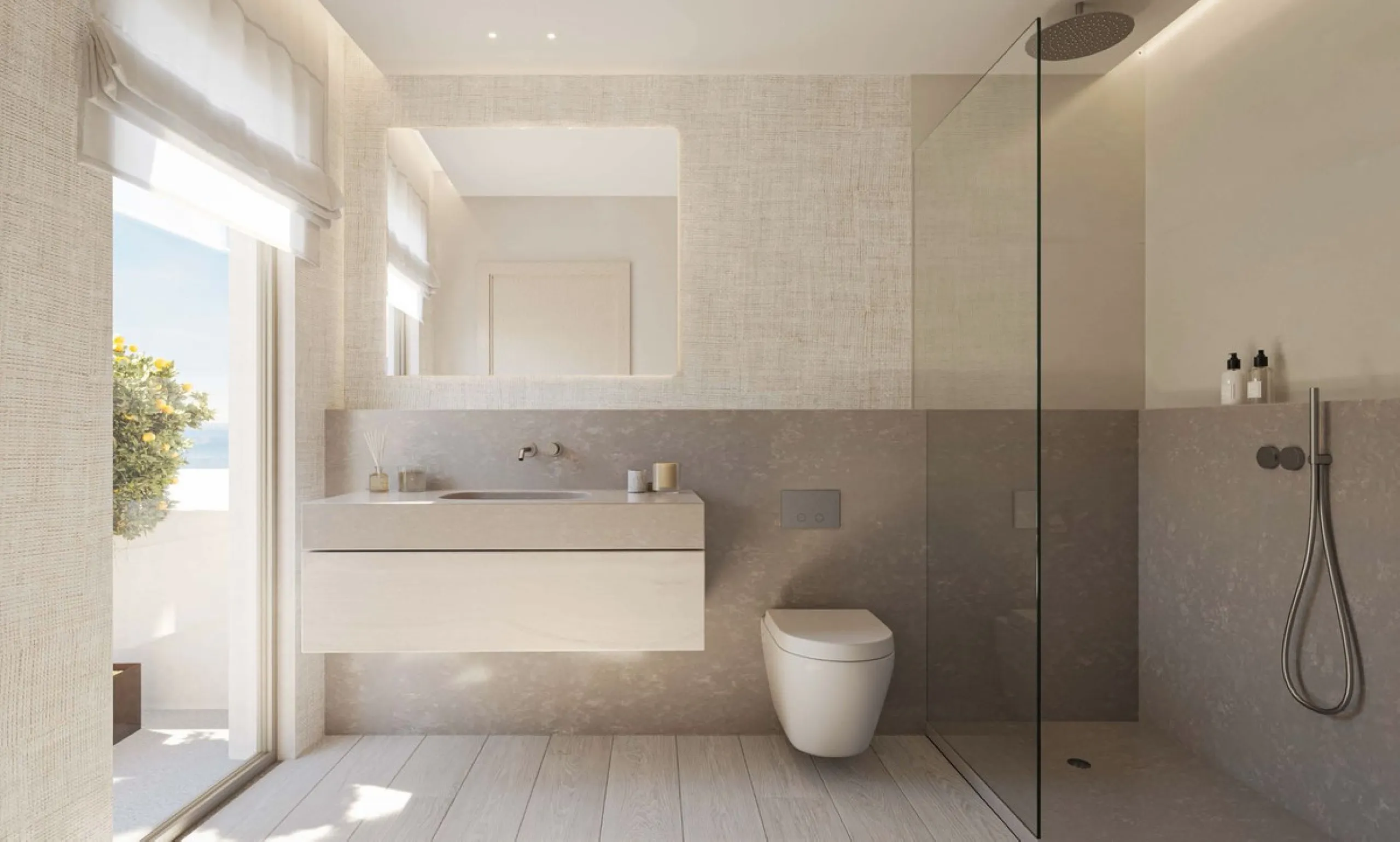 Presenting an extraordinary new construction on the beachfront of Estepona, this south-facing masterpiece epitomizes luxury and elegance. Bathed in natural light throughout the day, this 1 bedroom 1 bathroom apartment offers sweeping, unobstructed views o