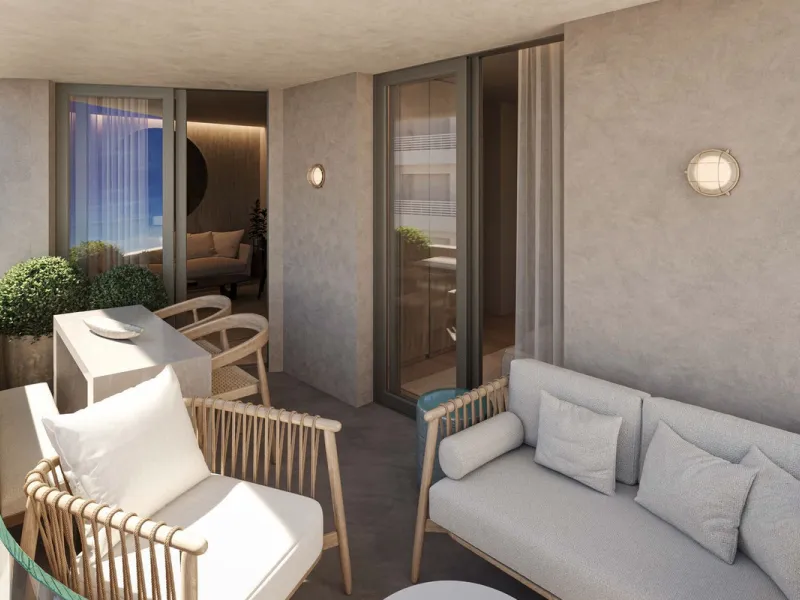 Presenting an extraordinary new construction on the beachfront of Estepona, this south-facing masterpiece epitomizes luxury and elegance. Bathed in natural light throughout the day, this 1 bedroom 1 bathroom apartment offers sweeping, unobstructed views o