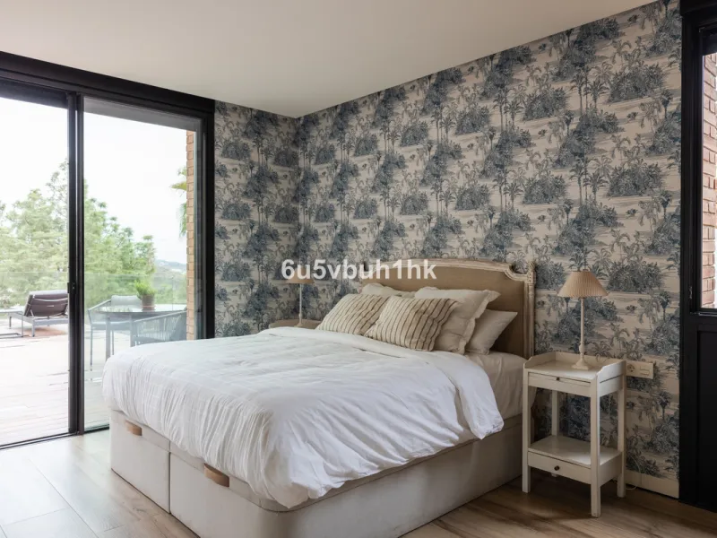 Exquisite modern villa, a newly built family home that perfectly blends contemporary design with comfort and convenience. Nestled in the desirable neighborhood of El Atabal, Malaga, this three-story residence offers breathtaking sea and mountain views fro