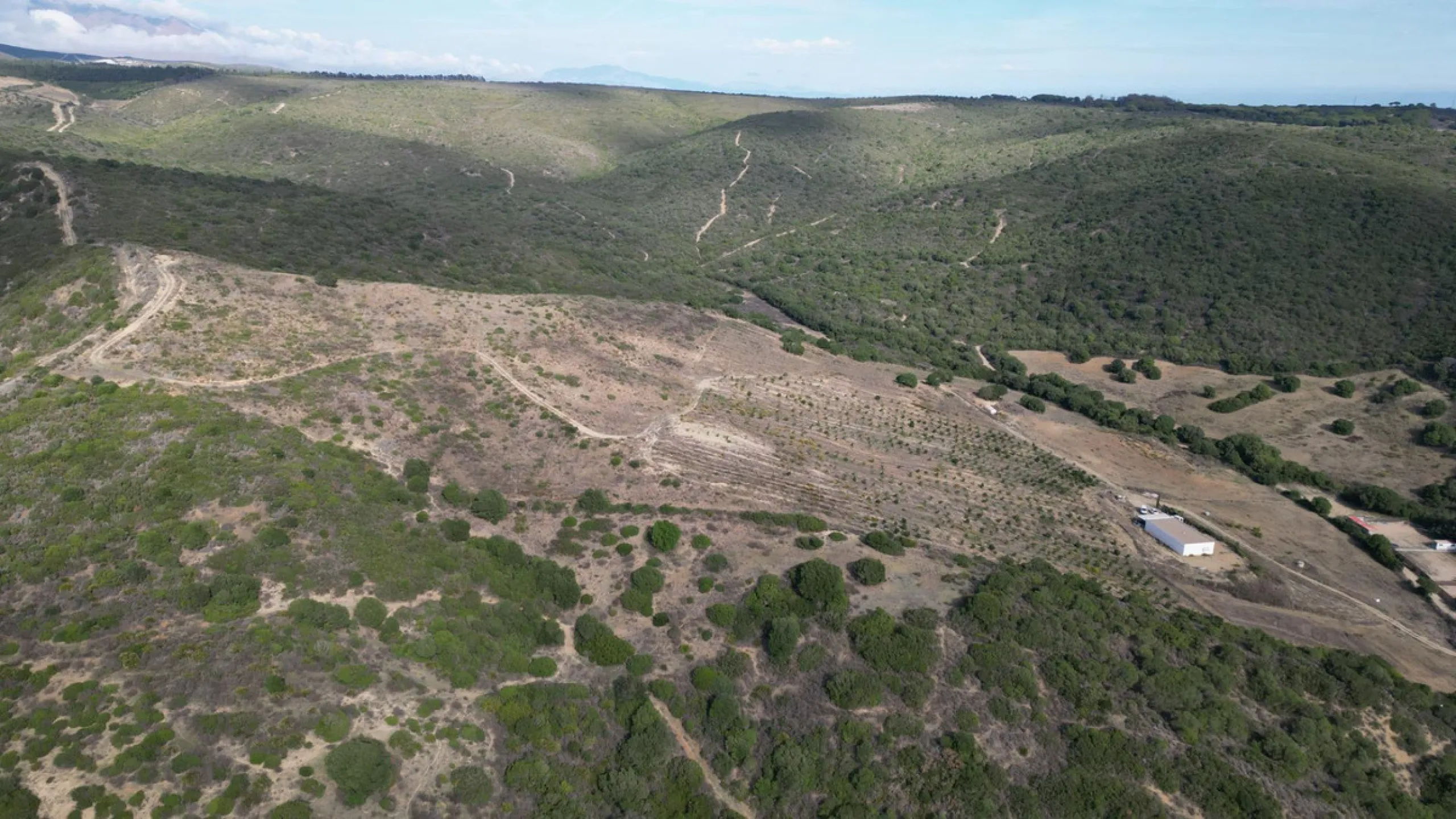 Non-developable rural land of 10 hectares, of which 212 sqm are built in a legalized warehouse, with the option of housing.