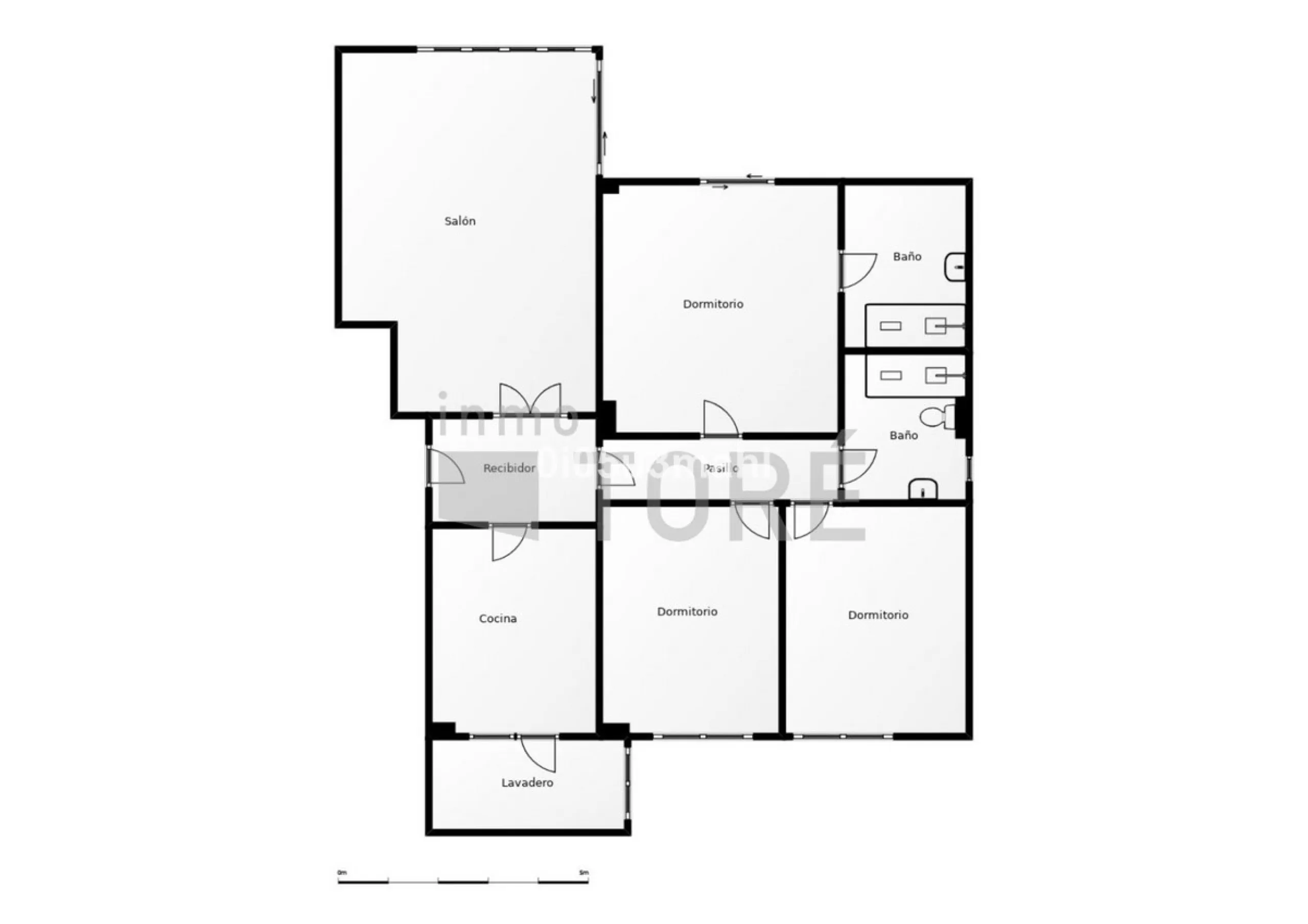 Apartment - Middle Floor Apartment в продаже в Málaga, Málaga. В доме 3 спален и 2 ванных комнат. Площадь дома 144 м²