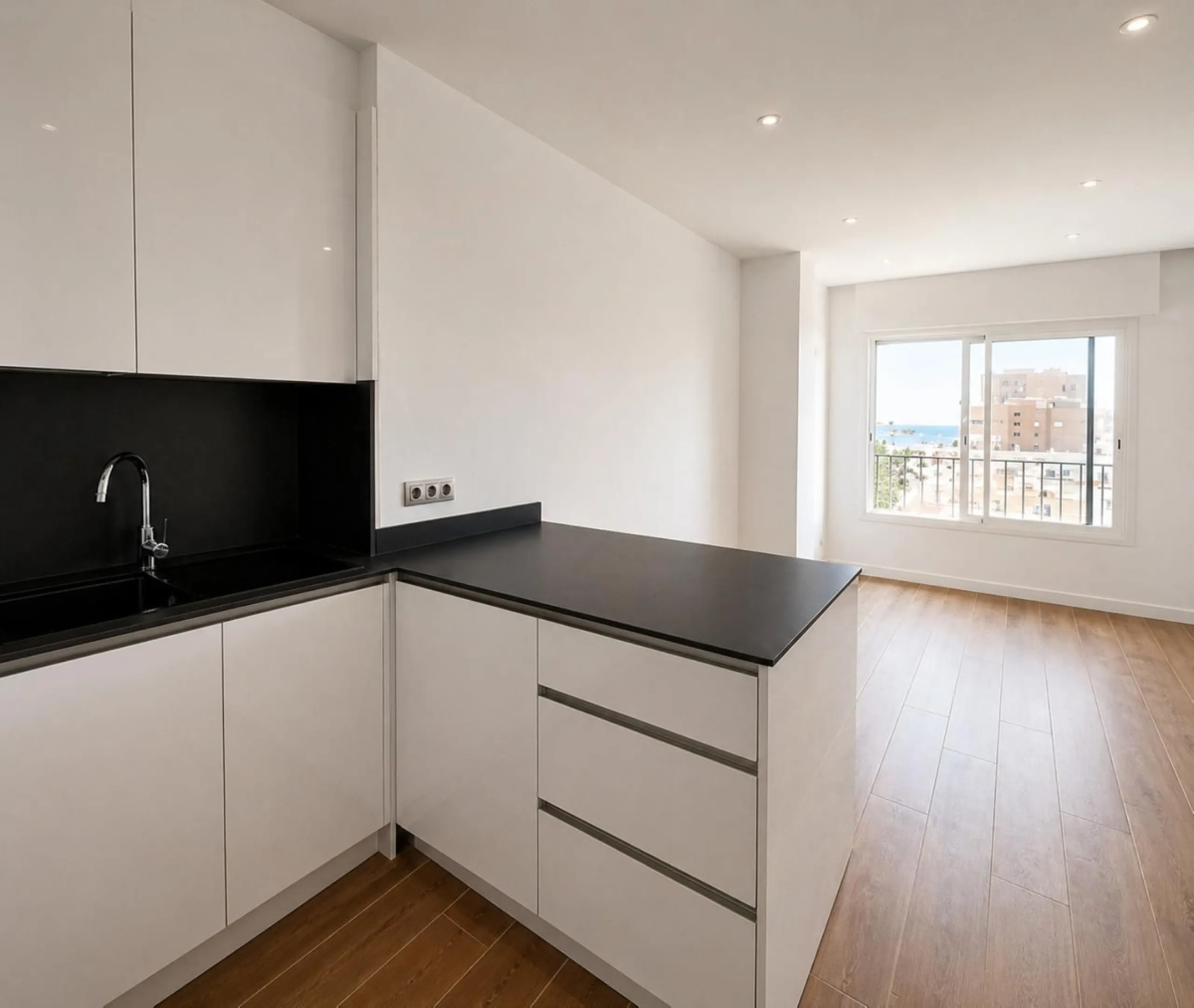 Recently Renovated 1-Bedroom Apartment with Stunning City, Sea, and Port Views