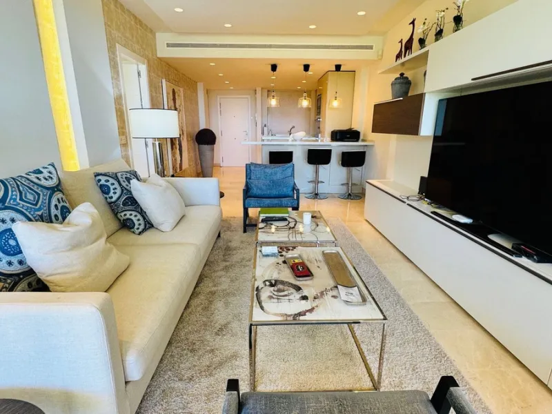 Reduced Frontline beach apartment for sale in Elviria, Marbella.