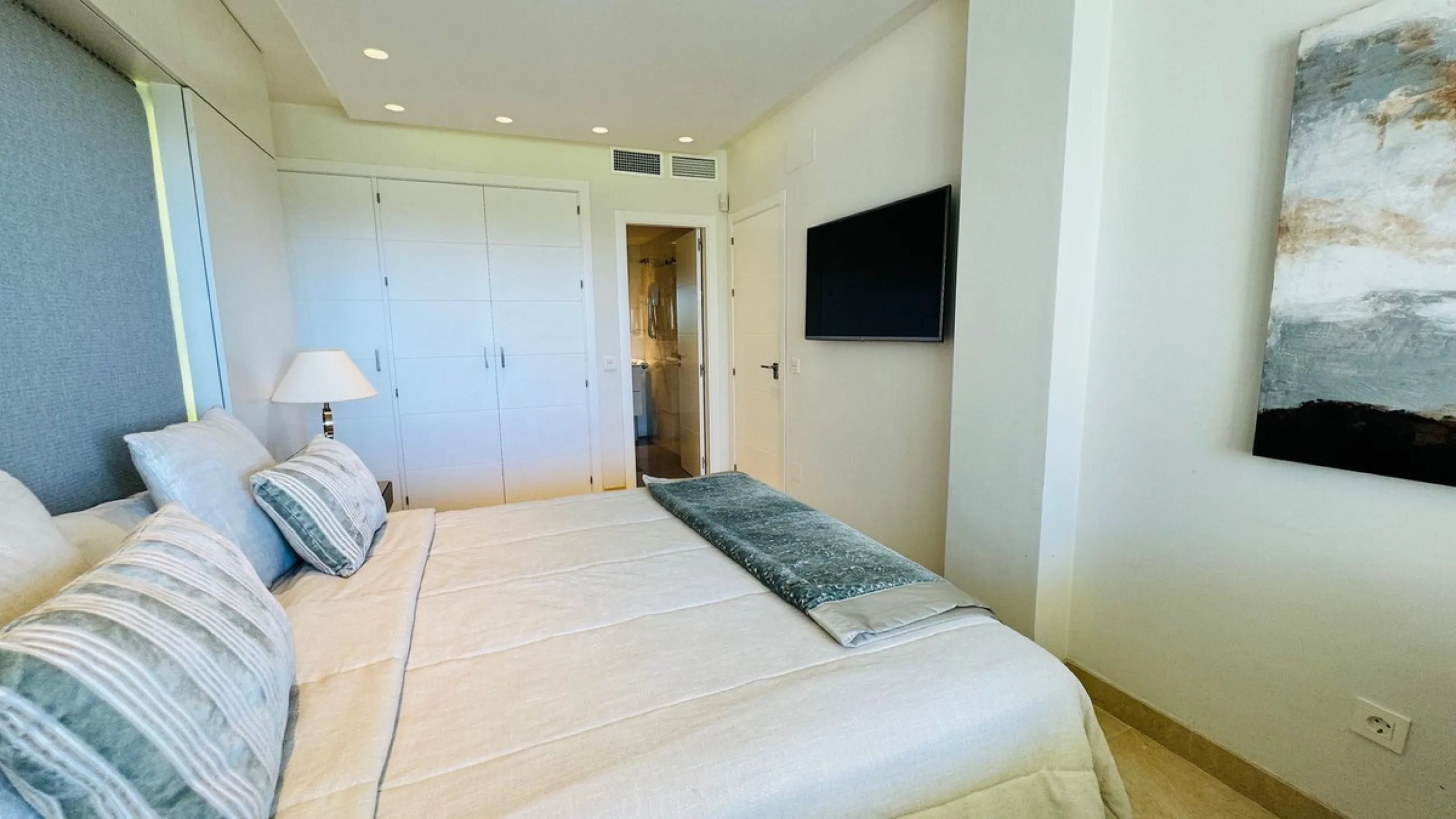 Reduced Frontline beach apartment for sale in Elviria, Marbella.