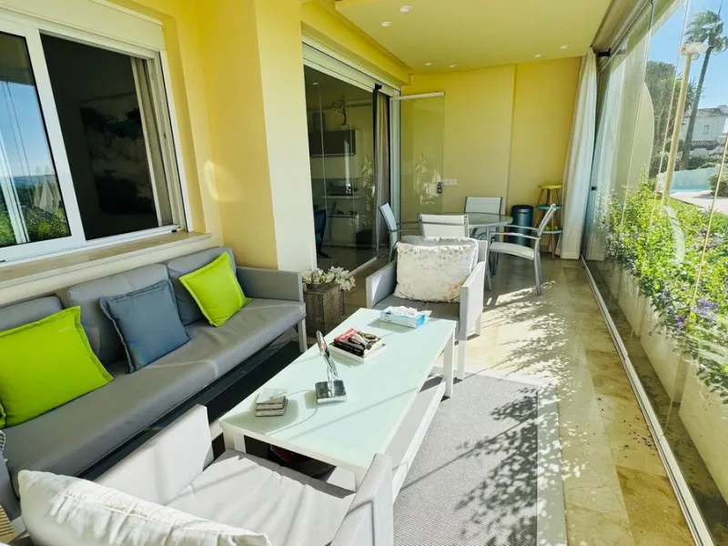 Reduced Frontline beach apartment for sale in Elviria, Marbella.