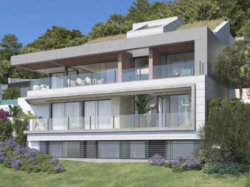 Located in the prestigious gated community of Pinares Hills in Pinares de San Antón, Villa Arce is a striking example of modern architecture meeting Mediterranean tranquility. Set on a generous 915 m² plot and offering 533 m² of total built space, this br