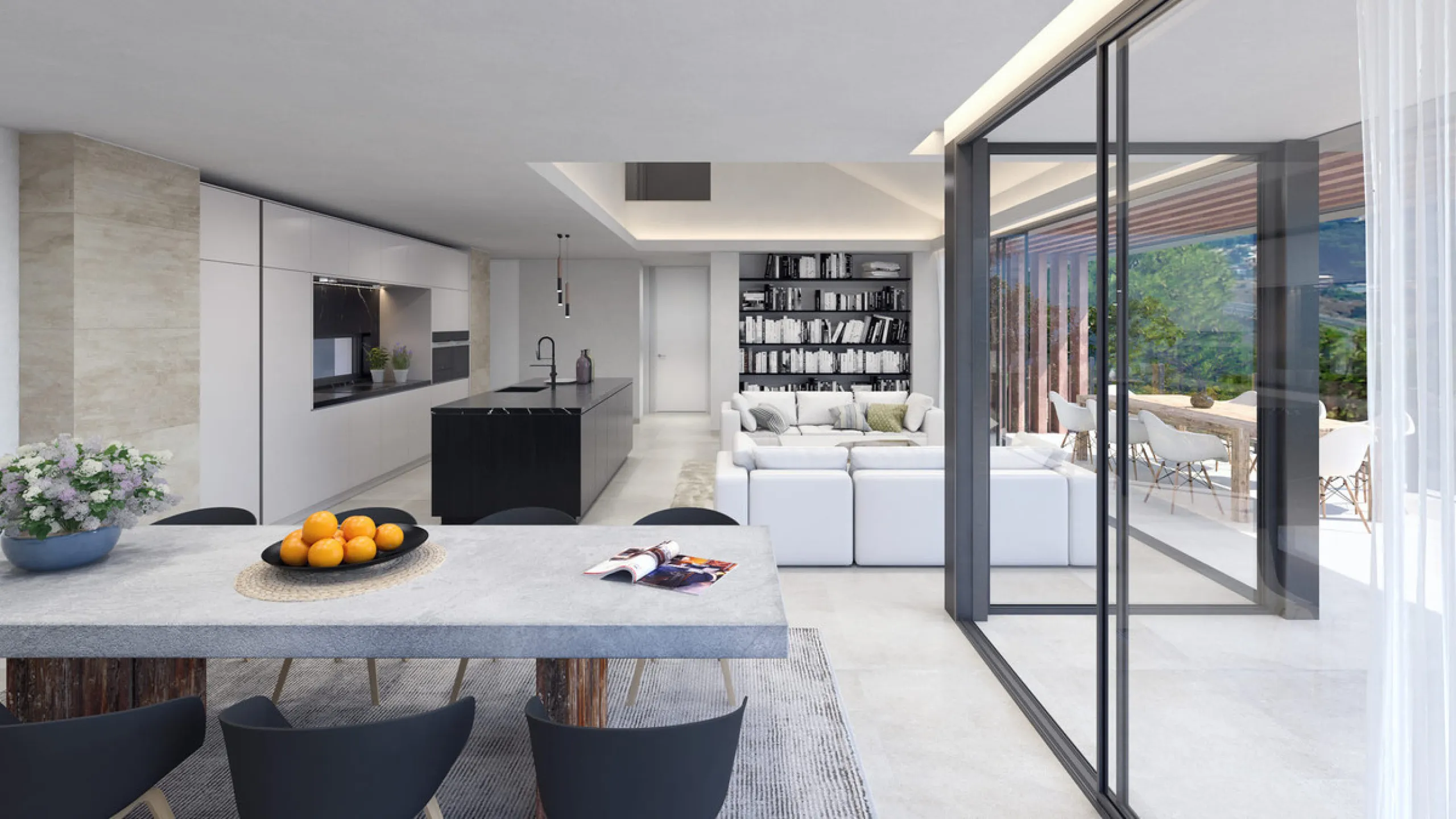 Located in the prestigious gated community of Pinares Hills in Pinares de San Antón, Villa Arce is a striking example of modern architecture meeting Mediterranean tranquility. Set on a generous 915 m² plot and offering 533 m² of total built space, this br