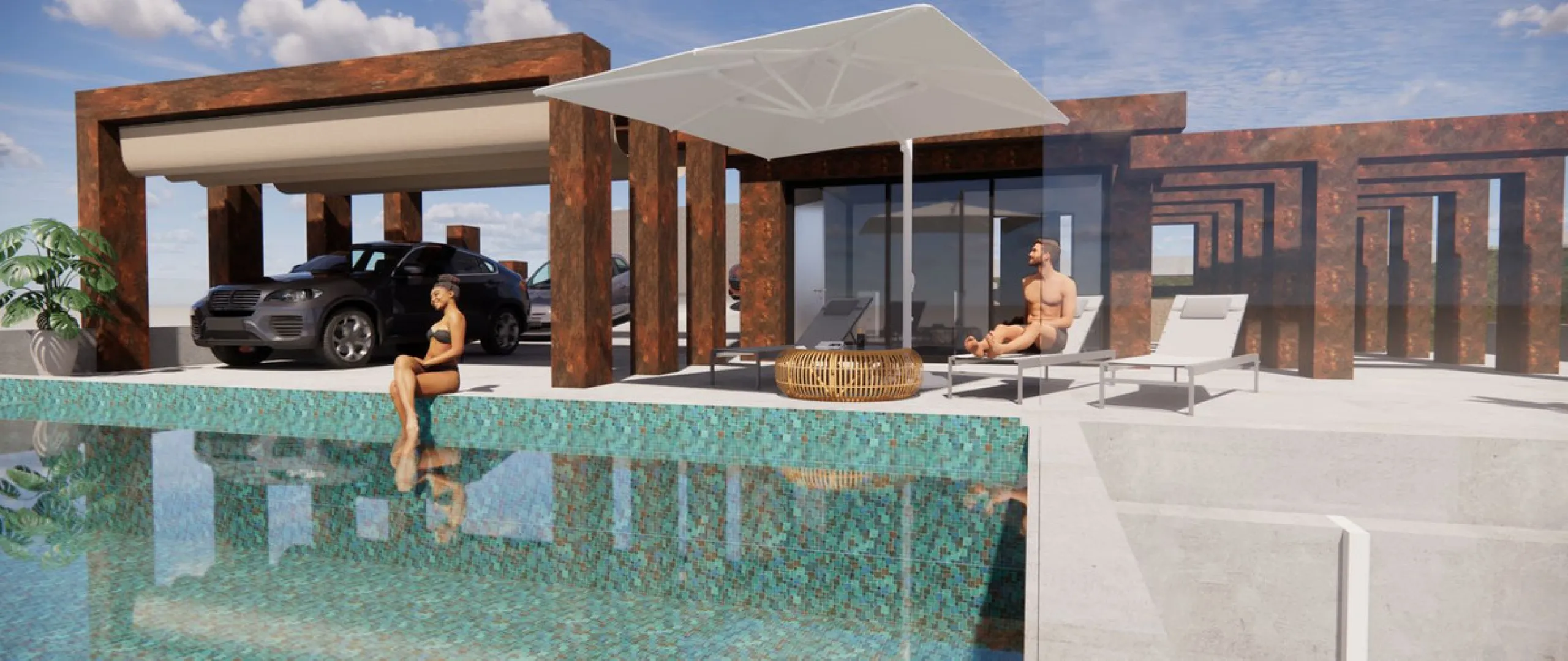 Seize this exceptional opportunity to create your dream home in the prestigious neighborhood of El Rosario, Marbella. This 1,574 m² plot comes with approved planning permission for a luxurious 473 m² villa, making it an ideal investment for those looking 