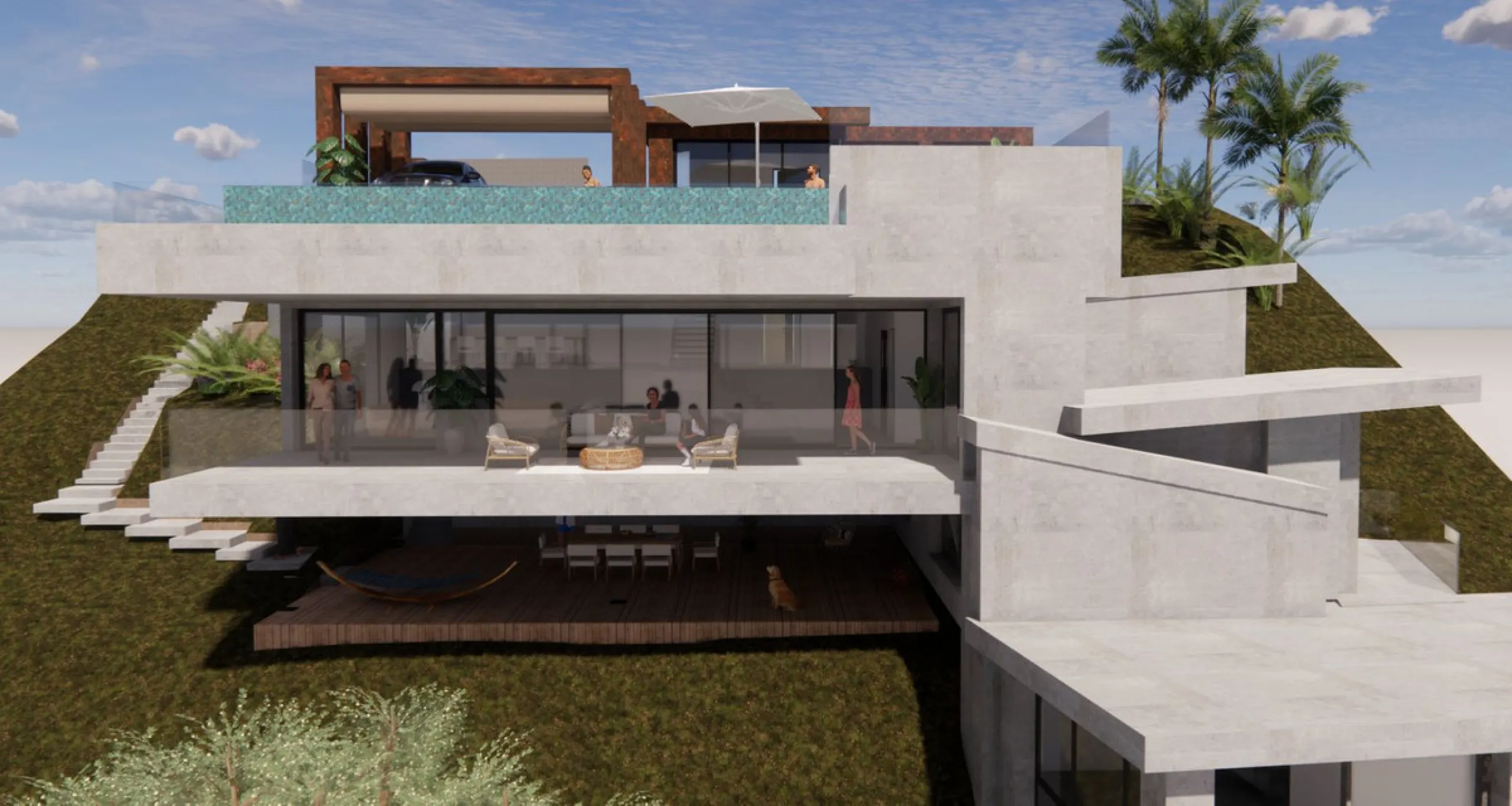 Seize this exceptional opportunity to create your dream home in the prestigious neighborhood of El Rosario, Marbella. This 1,574 m² plot comes with approved planning permission for a luxurious 473 m² villa, making it an ideal investment for those looking 
