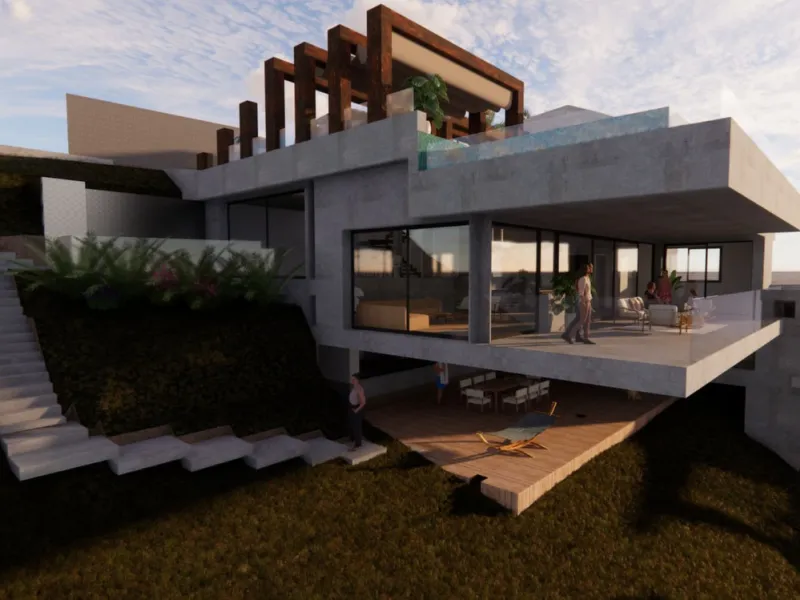 Seize this exceptional opportunity to create your dream home in the prestigious neighborhood of El Rosario, Marbella. This 1,574 m² plot comes with approved planning permission for a luxurious 473 m² villa, making it an ideal investment for those looking 