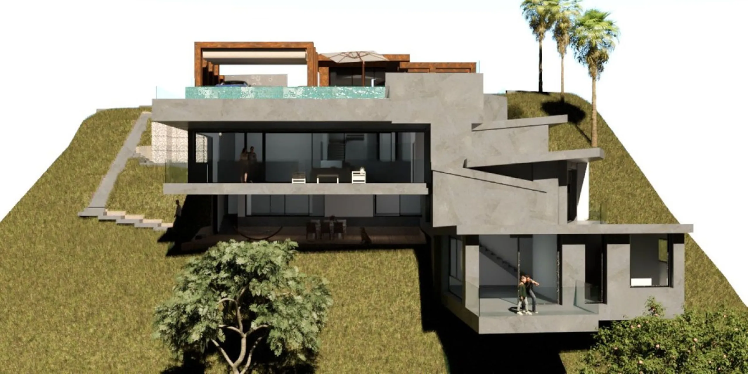 Seize this exceptional opportunity to create your dream home in the prestigious neighborhood of El Rosario, Marbella. This 1,574 m² plot comes with approved planning permission for a luxurious 473 m² villa, making it an ideal investment for those looking 