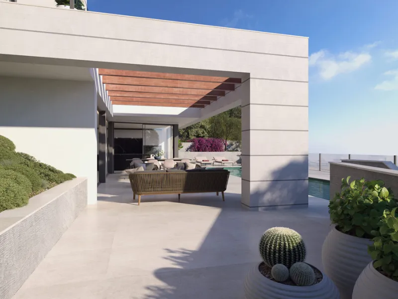 Introducing Villa Haya, a luxurious new development in the highly desirable gated community of Pinares Hills, nestled in the prestigious Pinares de San Antón area of Málaga Este. This modern three-level residence combines exceptional architectural design,