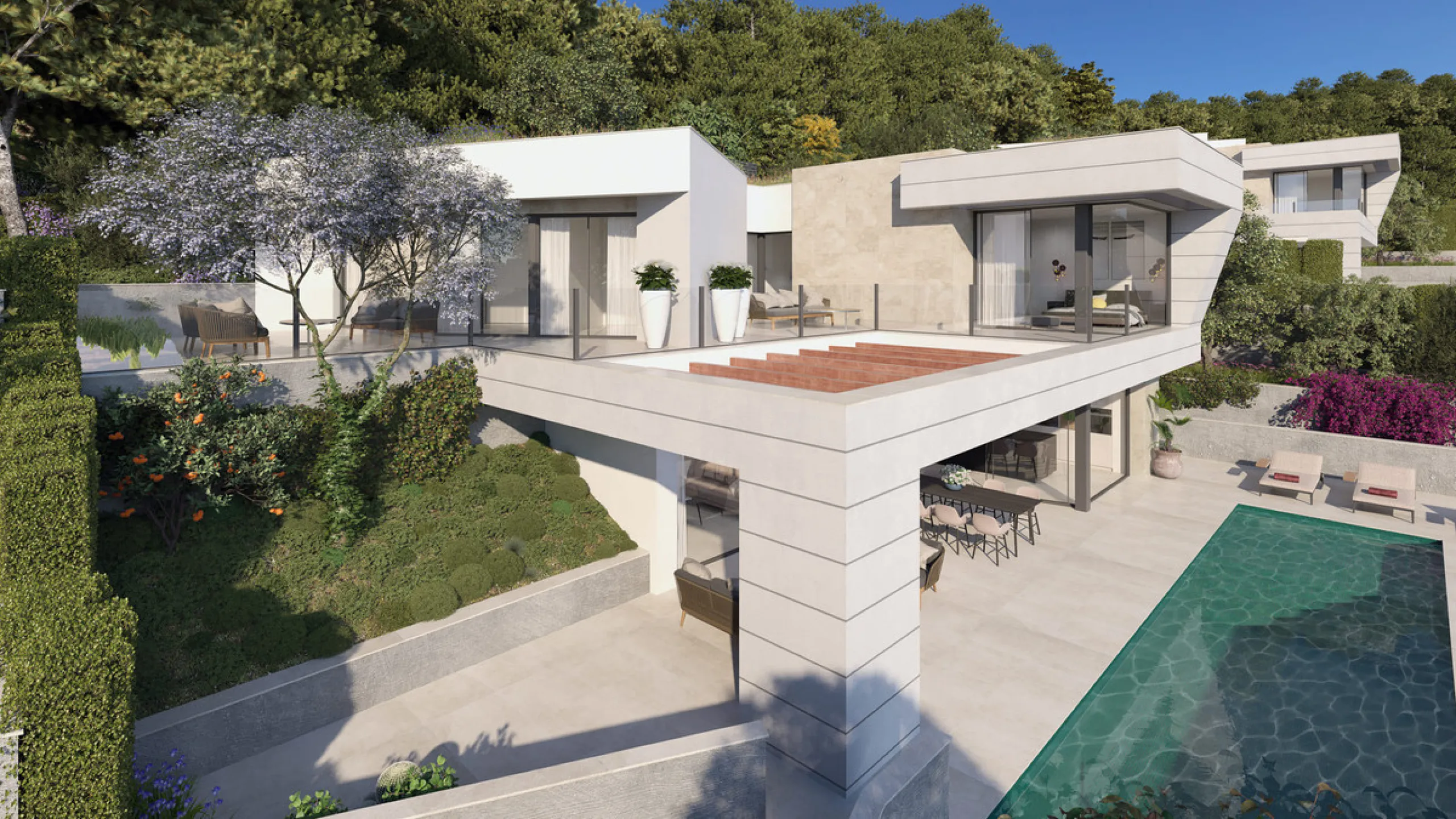 House - Detached Villa в продаже в Málaga, Málaga. В доме 4 спален и 4 ванных комнат. Площадь дома 348 м². Площадь участка 920 м²