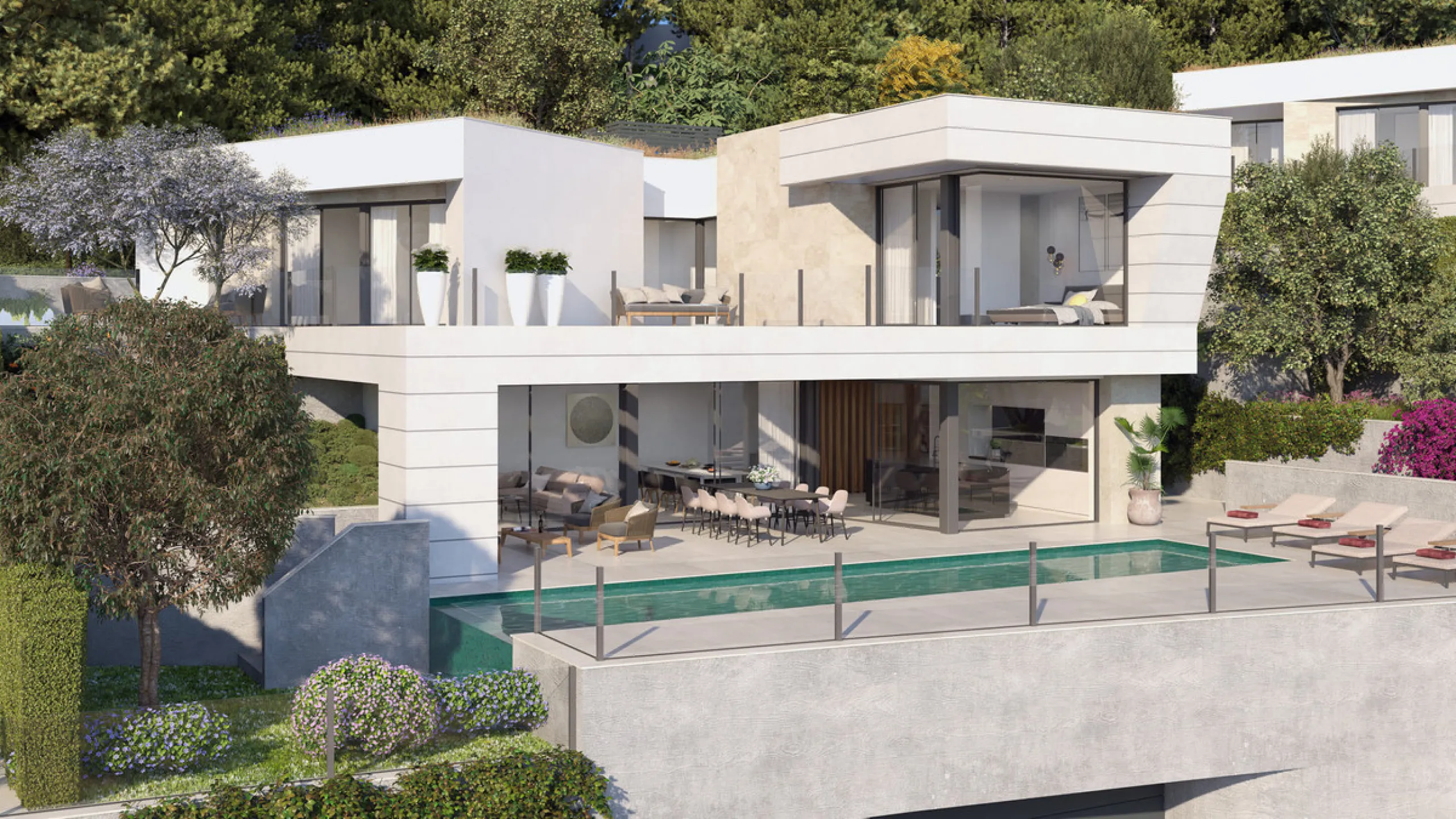 House - Detached Villa в продаже в Málaga, Málaga. В доме 4 спален и 4 ванных комнат. Площадь дома 348 м². Площадь участка 920 м²