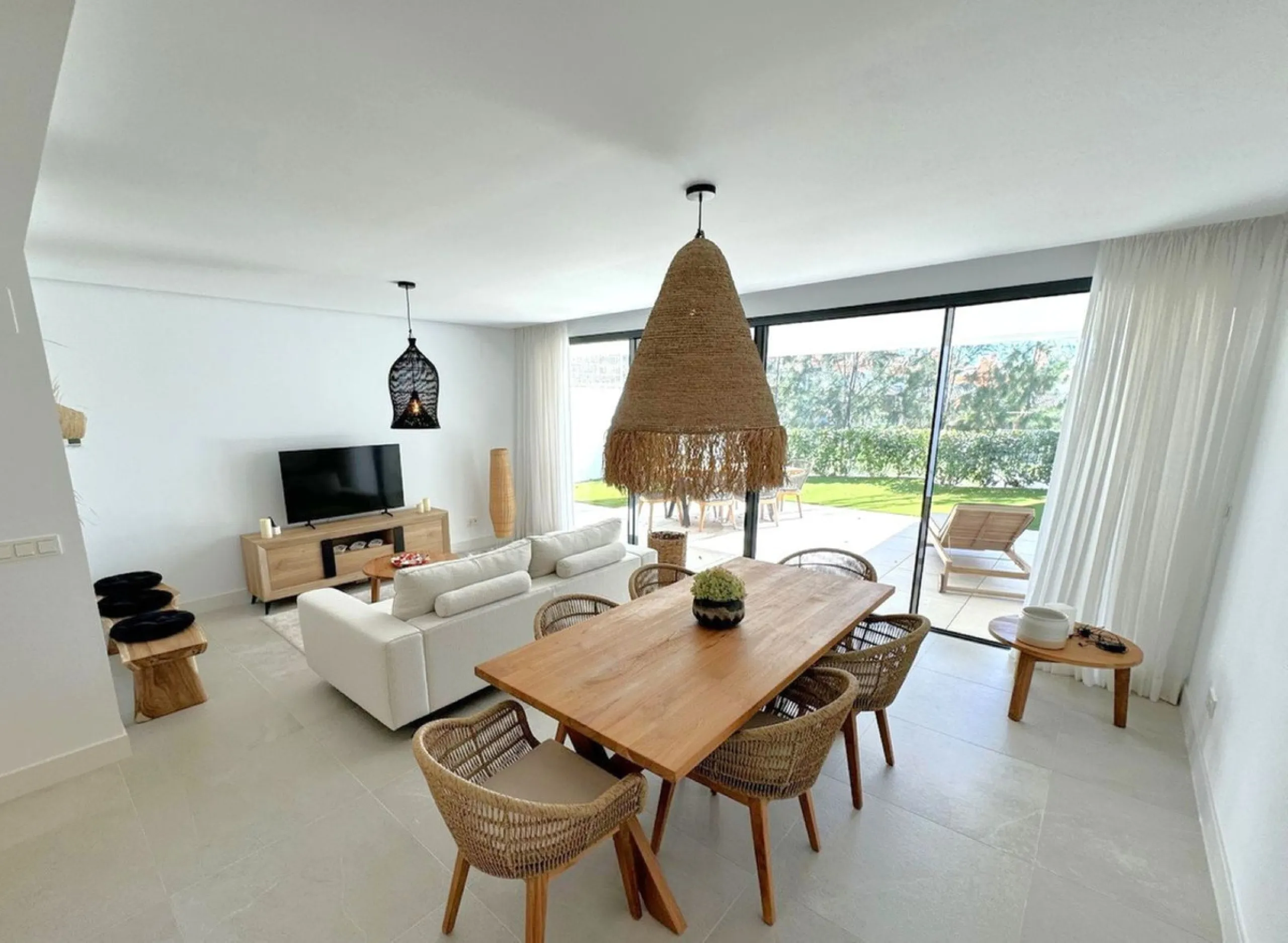 Elevated ground floor apartment in modern Urbanisation Artola Homes.