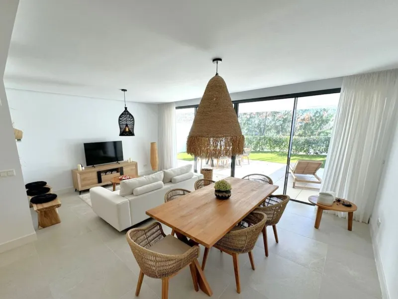 Elevated ground floor apartment in modern Urbanisation Artola Homes.
