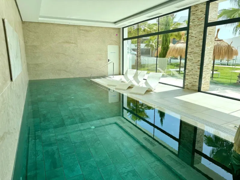 Elevated ground floor apartment in modern Urbanisation Artola Homes.