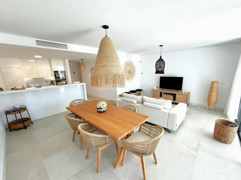 Elevated ground floor apartment in modern Urbanisation Artola Homes.