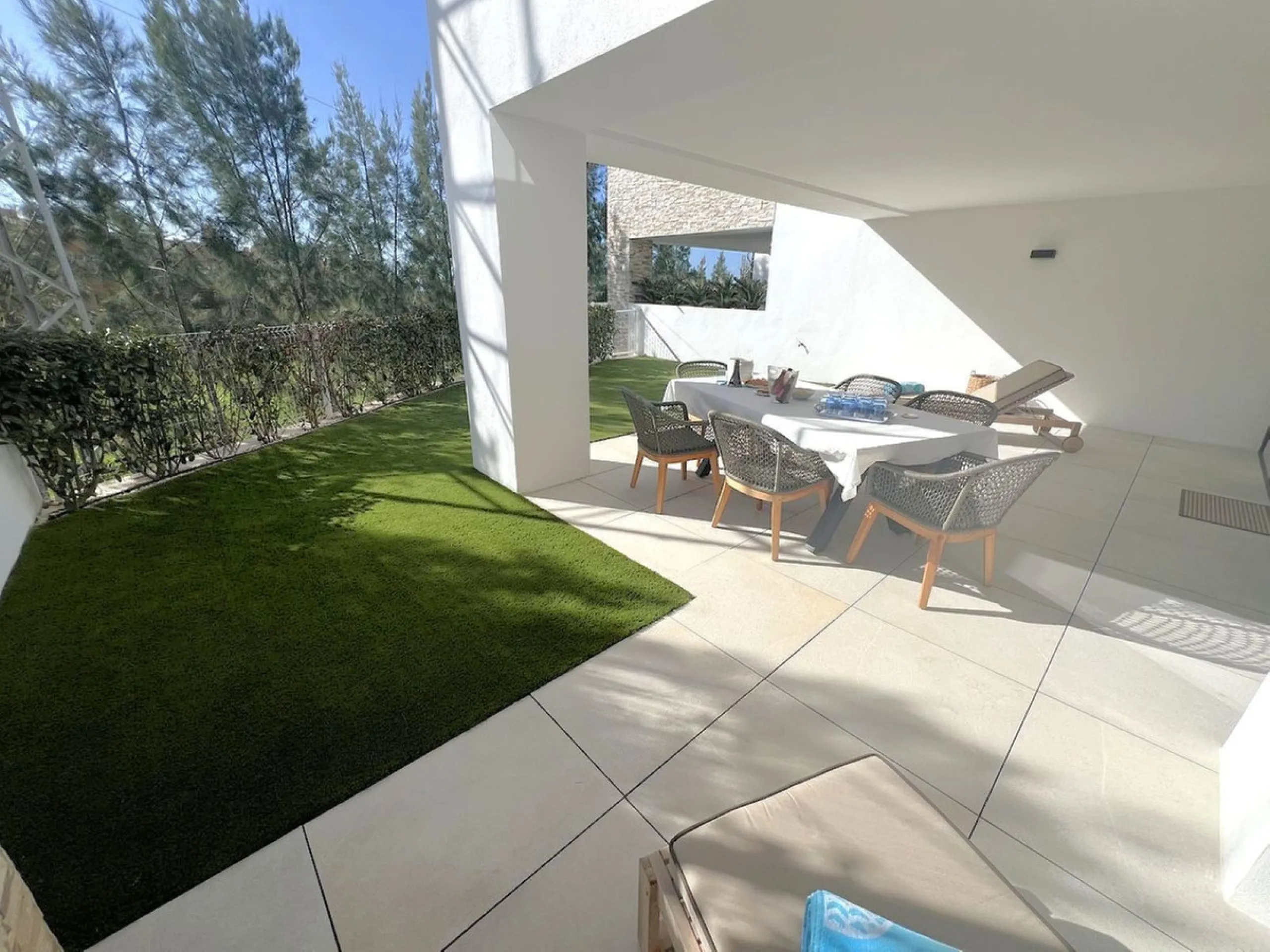Elevated ground floor apartment in modern Urbanisation Artola Homes.
