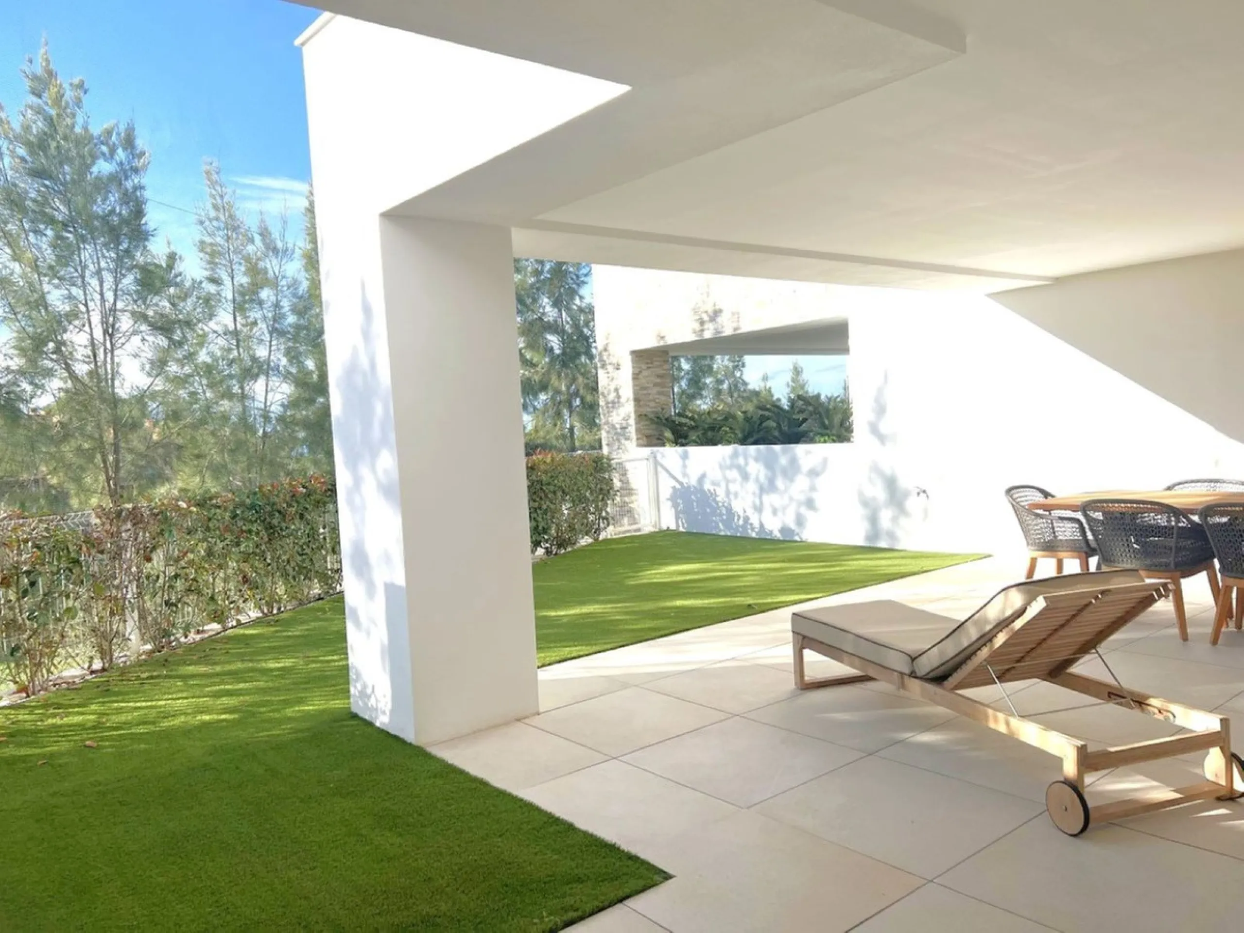 Elevated ground floor apartment in modern Urbanisation Artola Homes.