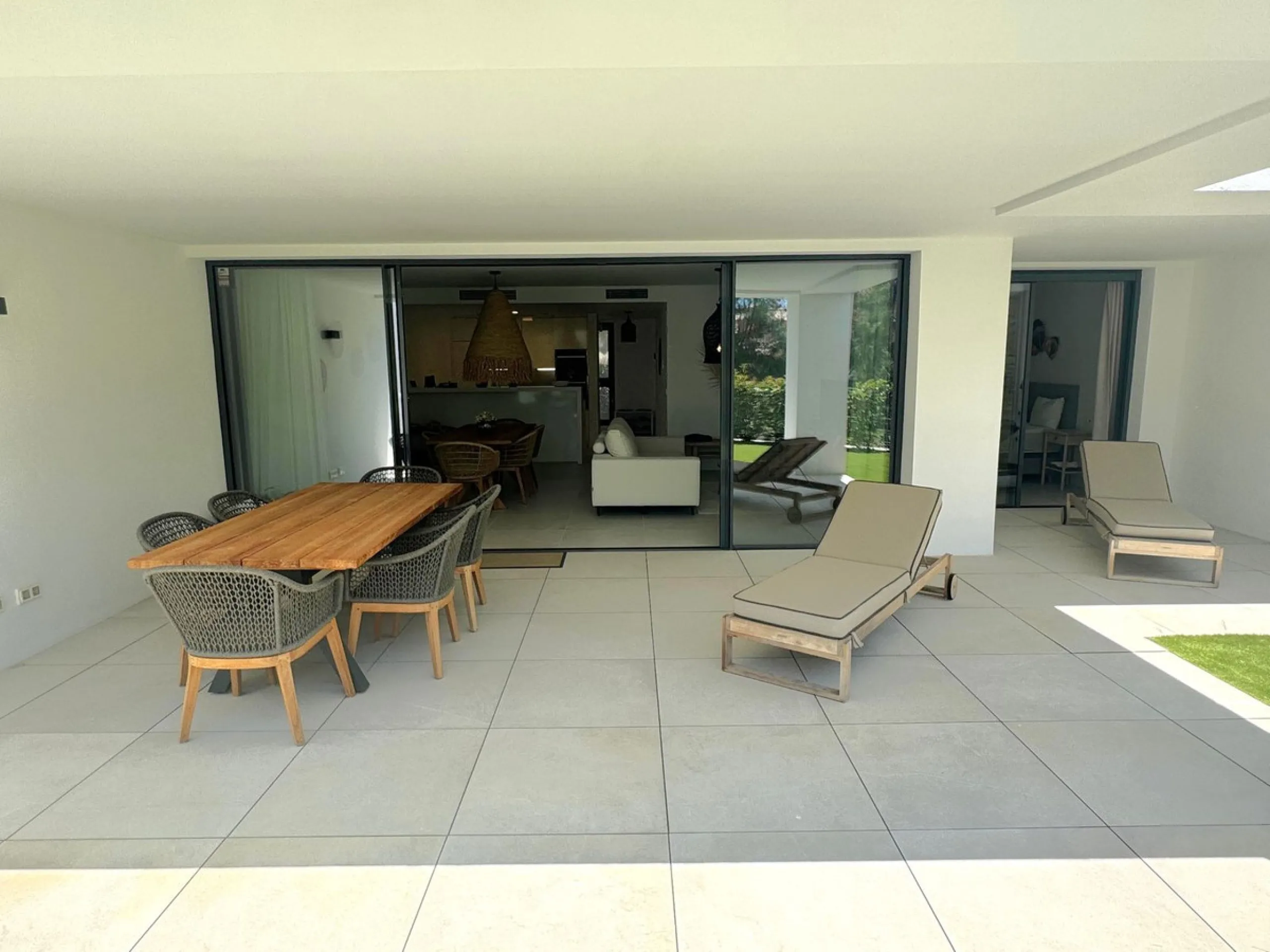 Elevated ground floor apartment in modern Urbanisation Artola Homes.