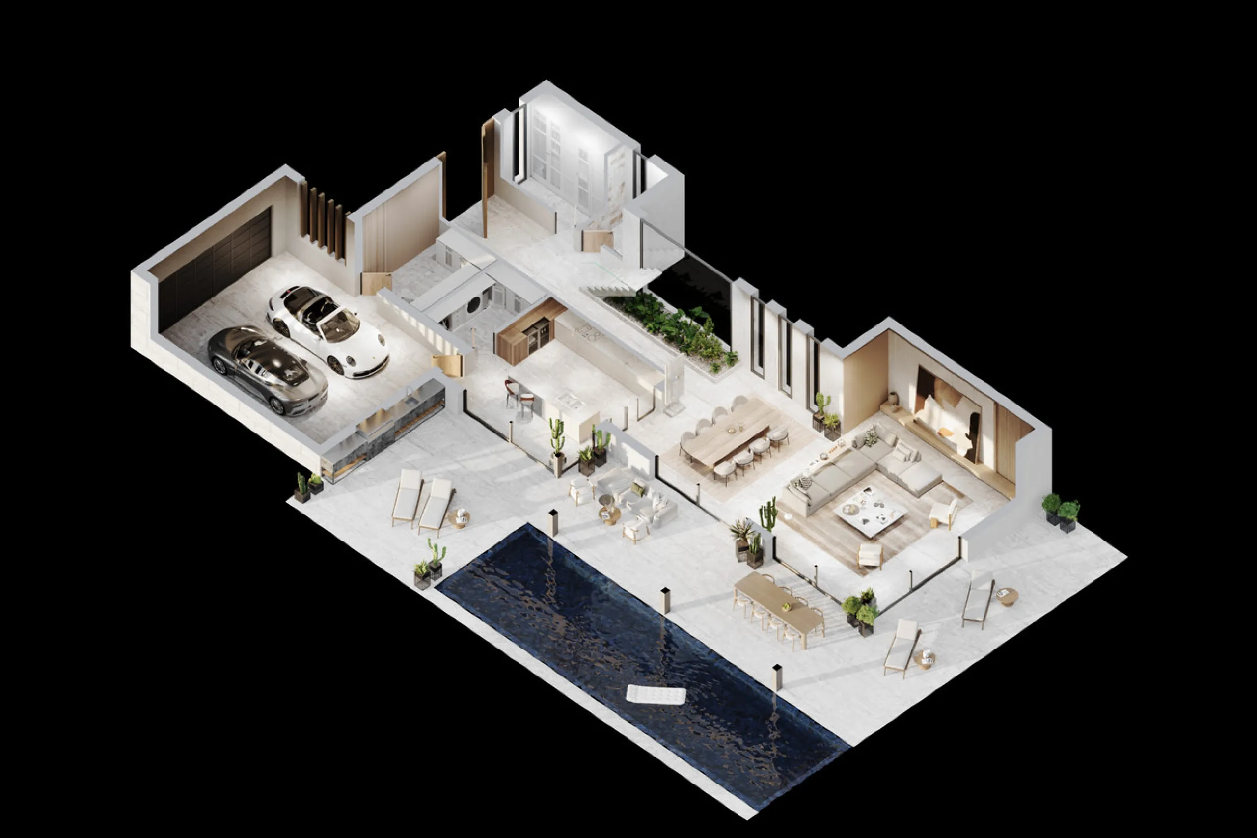 Set on a generous private plot of 1,044.82 m², this exceptional villa offers a refined balance between contemporary design, privacy, and effortless Mediterranean living in one of the most sought-after areas of the New Golden Mile.