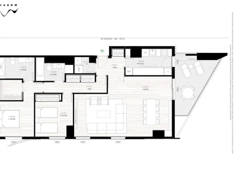 Apartment - Middle Floor Apartment в продаже в Málaga, Málaga. В доме 2 спален и 2 ванных комнат. Площадь дома 112 м²