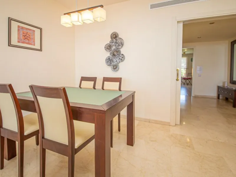 Urb. Los Granados - Sought after front line Beach development. A well presented modernised (new top of the range kitchen) front line beach 2 bedroom corner apartment with uninterrupted beach and sea views from the terrace. The complex is located on the be