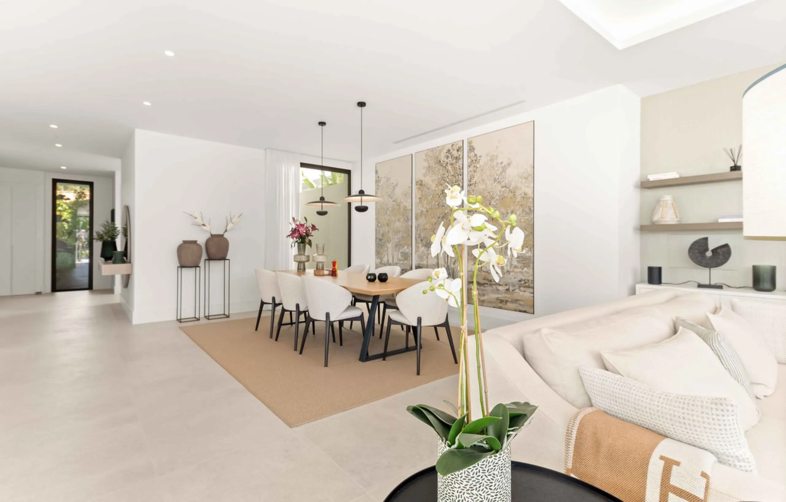This villa in San Pedro Alcántara is listed at €3,695,000 with 5 bedrooms, 4.5 bathrooms, 488 m² of built living space and 238 m² of terraces, set on a 526 m² plot with private pool, jacuzzi and garage space for 3 cars.
