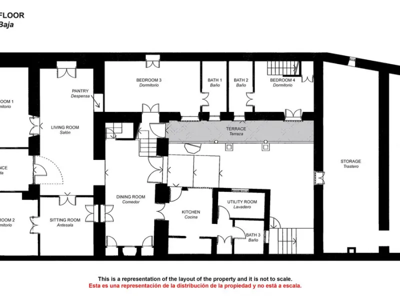 Located in the very centre of Ardales, this magnificent property offers enormous potential, whether you're looking for a spacious family home or a project to develop a B&B or boutique hotel. Just steps away from the town hall and local shops, this 700m² h