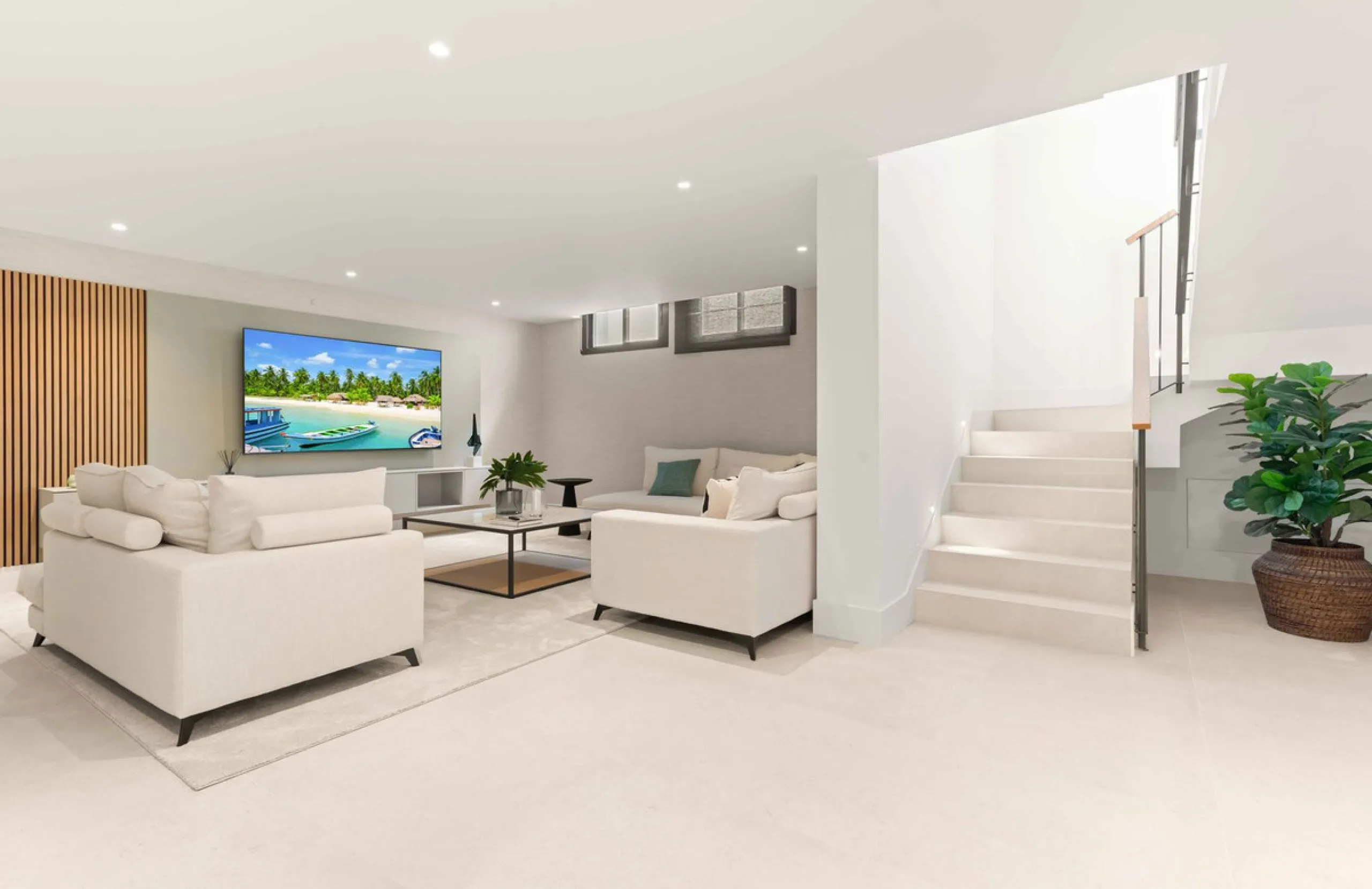 This villa in San Pedro Alcántara is listed at €3,695,000 with 5 bedrooms, 4.5 bathrooms, 488 m² of built living space and 238 m² of terraces, set on a 526 m² plot with private pool, jacuzzi and garage space for 3 cars.