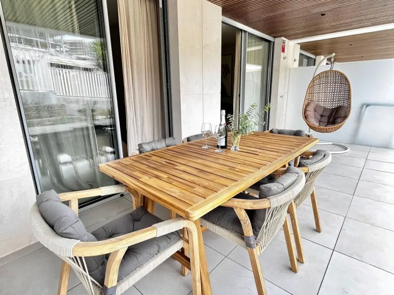 Beautiful ground floor apartment in a newly completed building ESTRELLA DEL MAR 200m from the most beautiful beach in Marbella and in the best location.