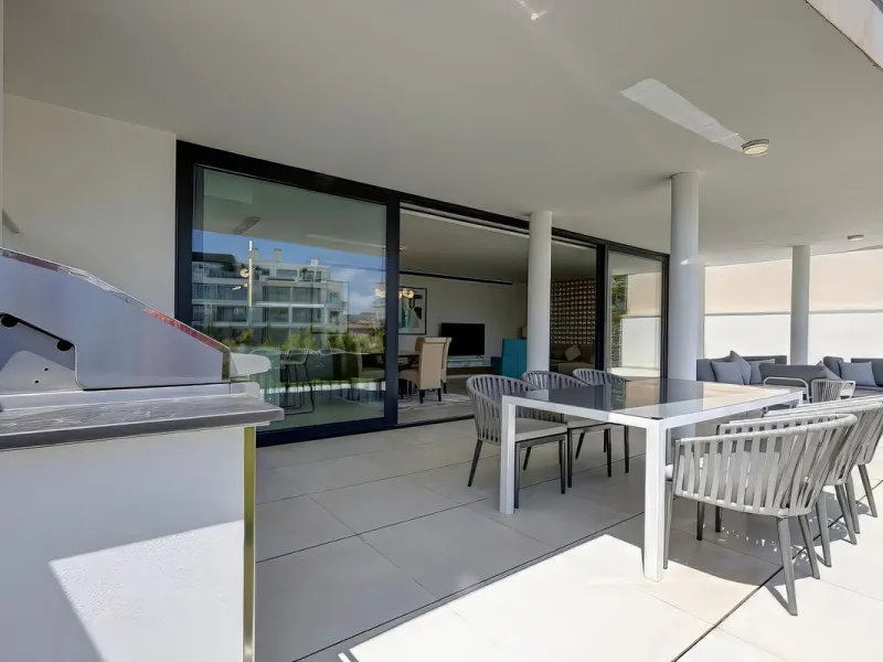 Welcome to an unparalleled opportunity for luxury living on the Costa del Sol. This stunning 3-bedroom, 3-bathroom corner garden residence, showcasing a private and garden within a prestigious gated community. As you step inside, you'll be greeted by a sp